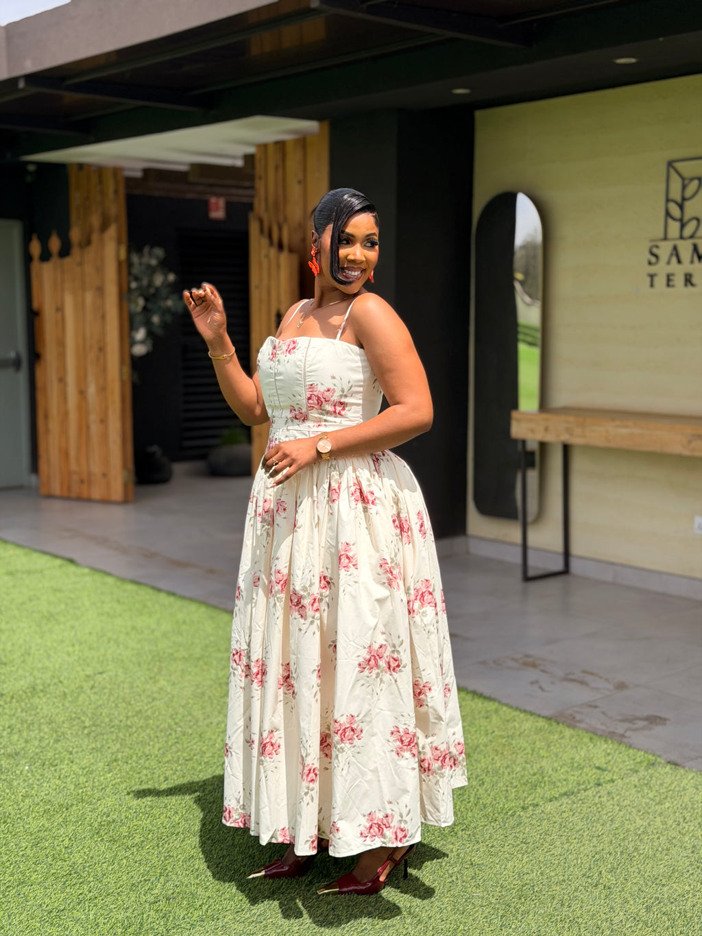 Maxi floral bubble