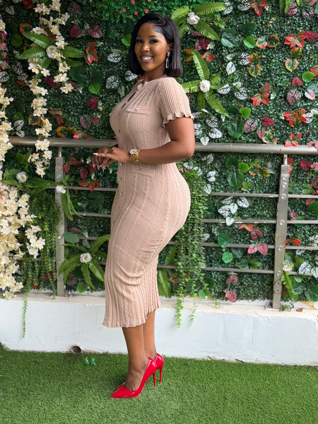Nude Knit Dress