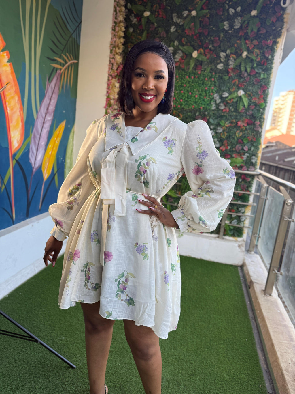 Mandarin Collar Dress