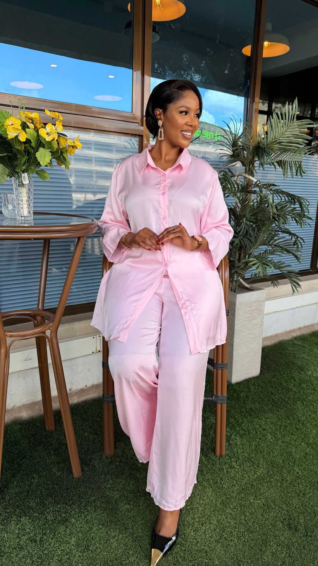 Plus size plain set