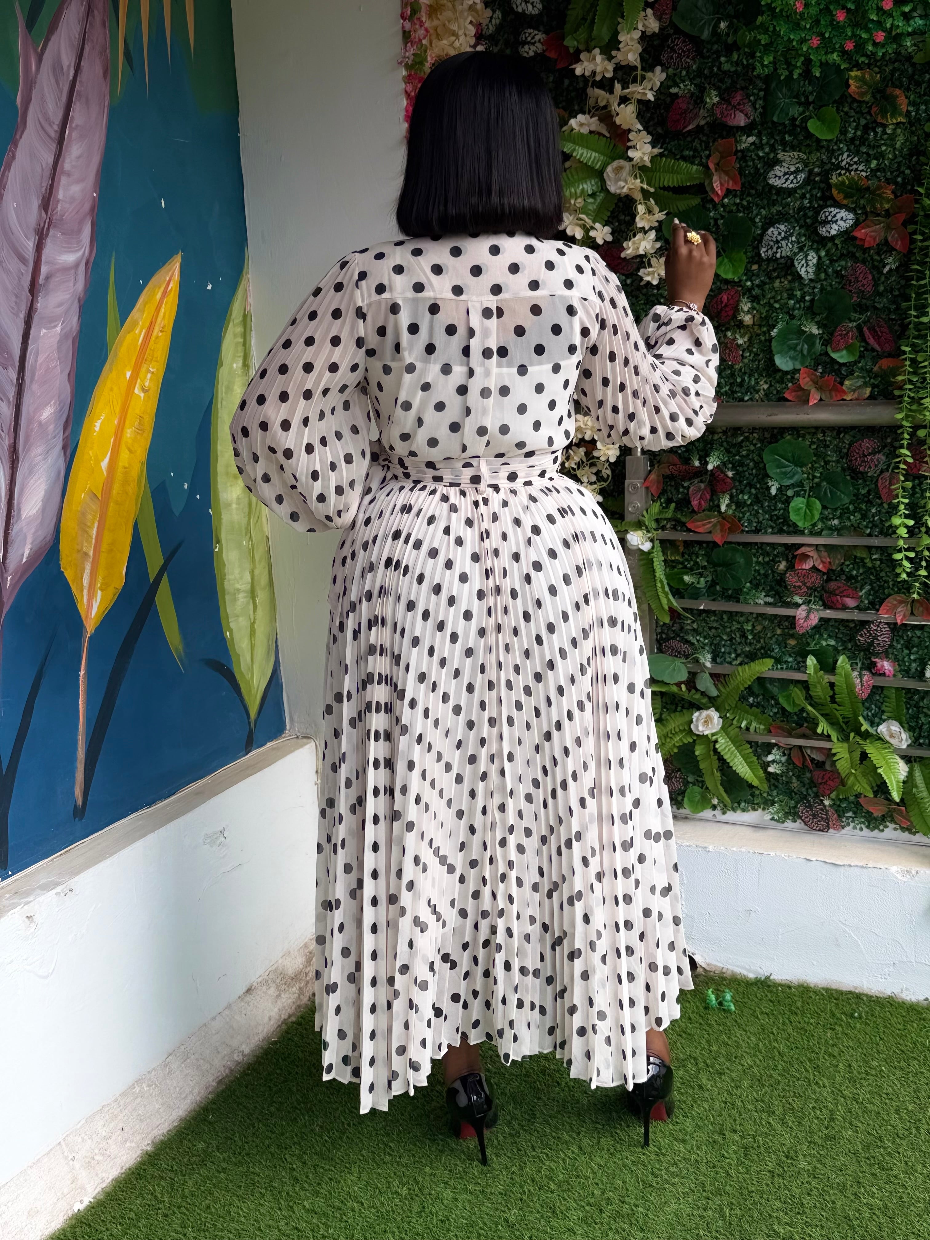 Polka Dot Maxi Skirt
