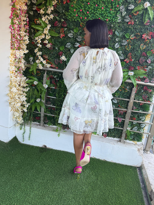 Chiffon Tie-Neck Blouse