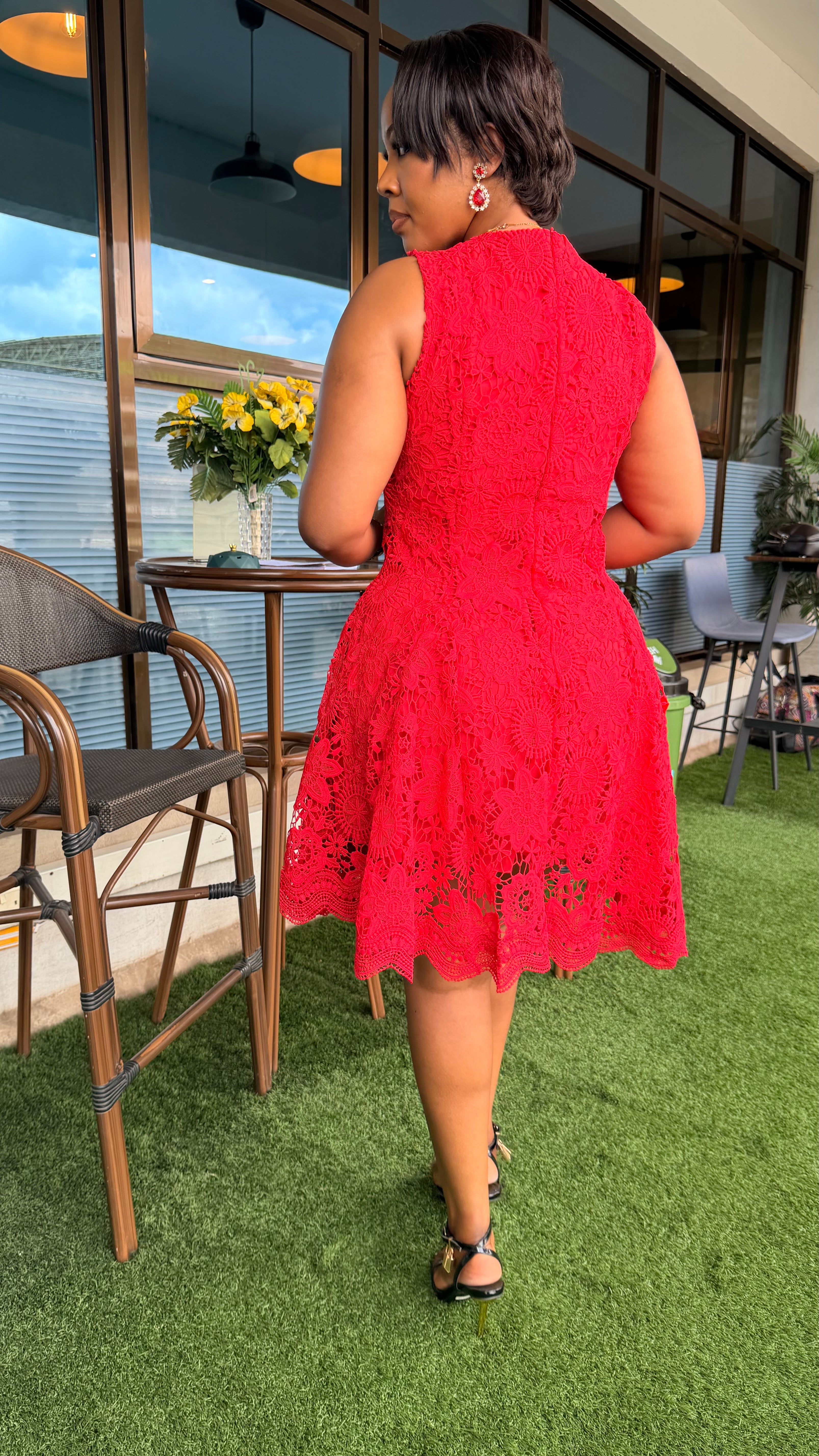 Boina sleeveless laced dress