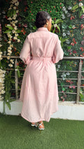 Peach love midi dress
