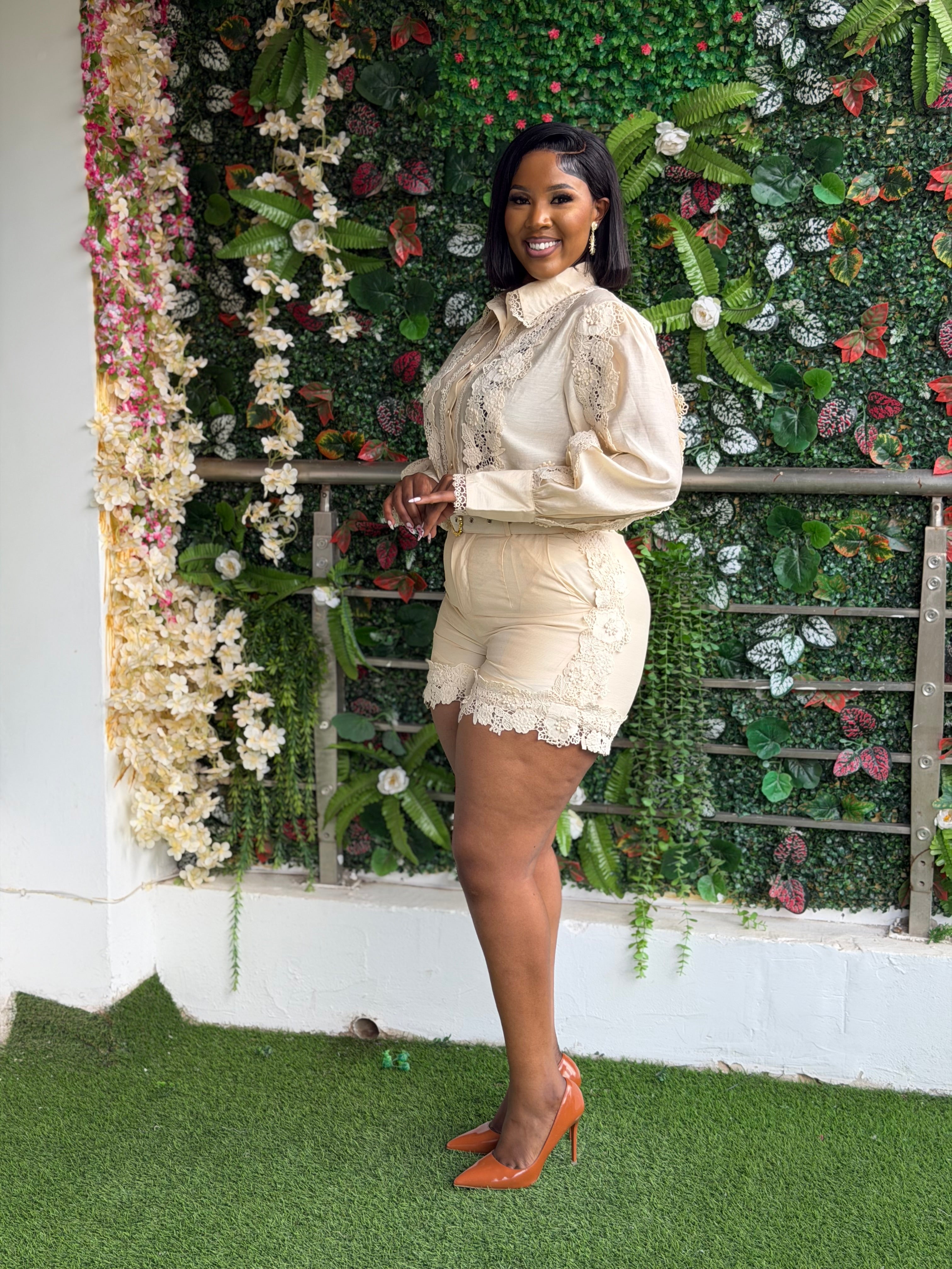 Lace Short Co-ord Set