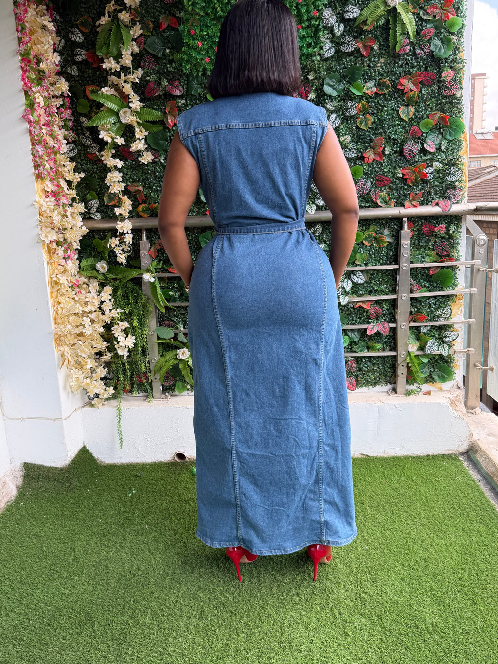 Denim Maxi Dress