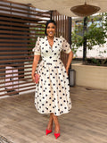Polka Wrap Dress