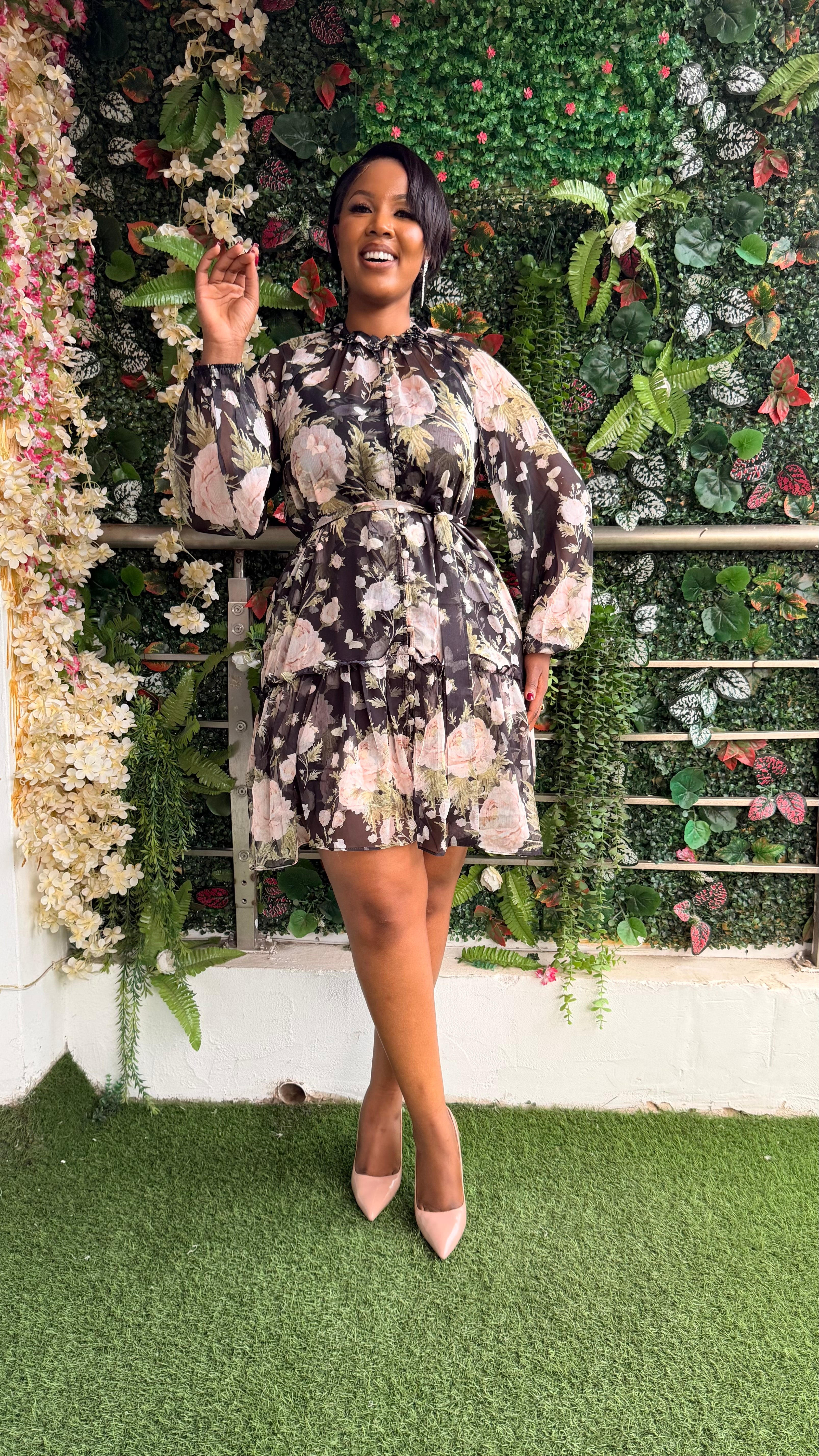 Camella 2pc chiffon dress