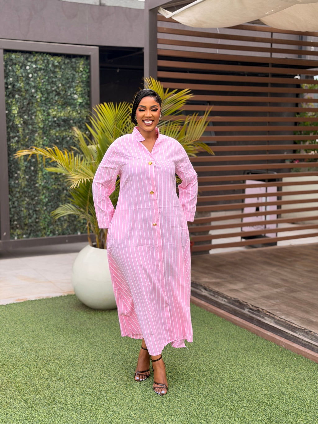 Maxi shift dress
