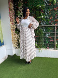 Polka Dot Maxi Skirt