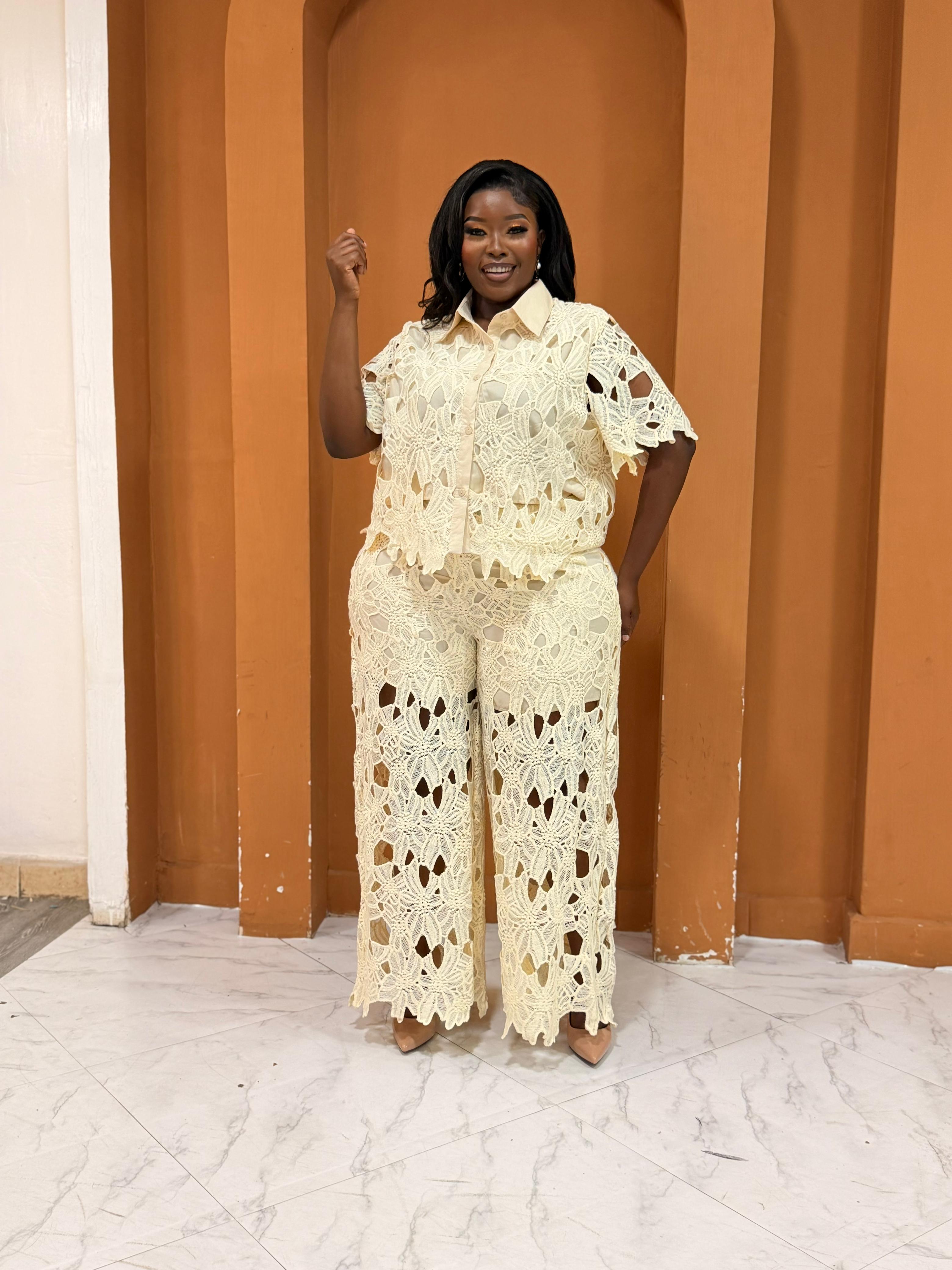 Lace Trouser Ensemble