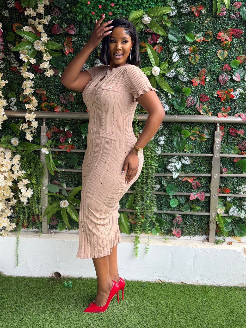 Nude Knit Dress