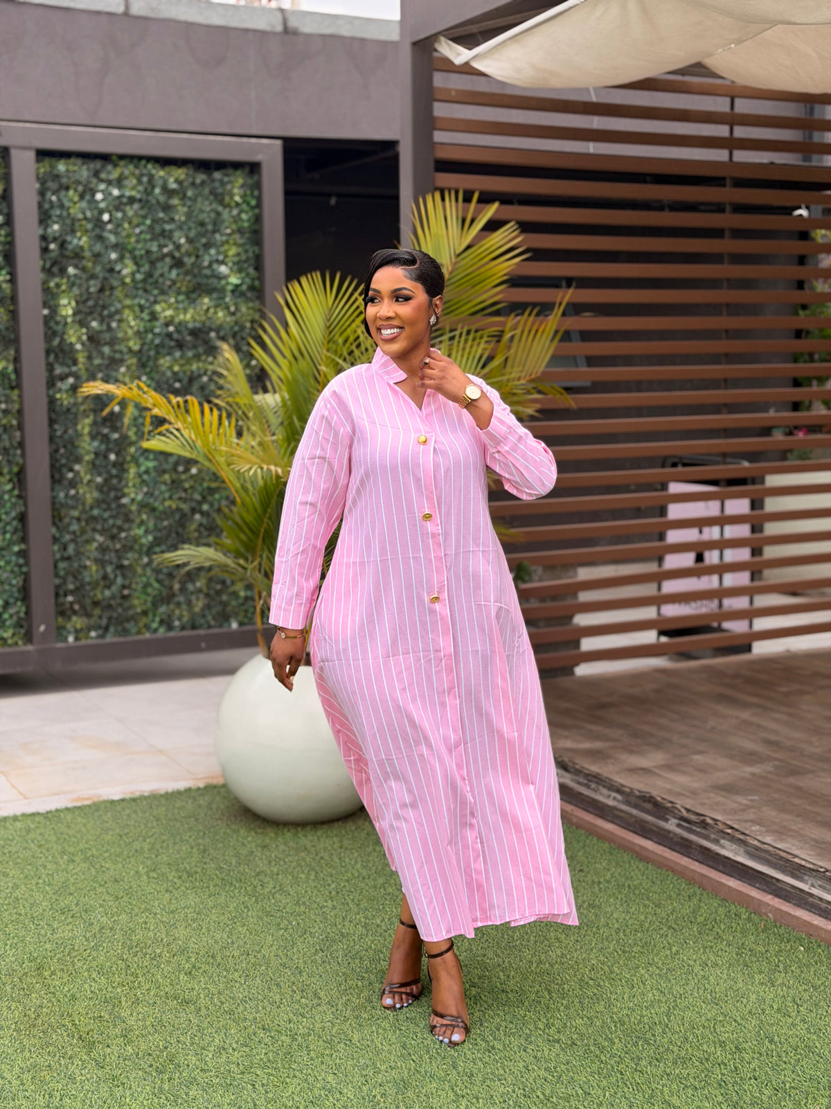 Maxi shift dress