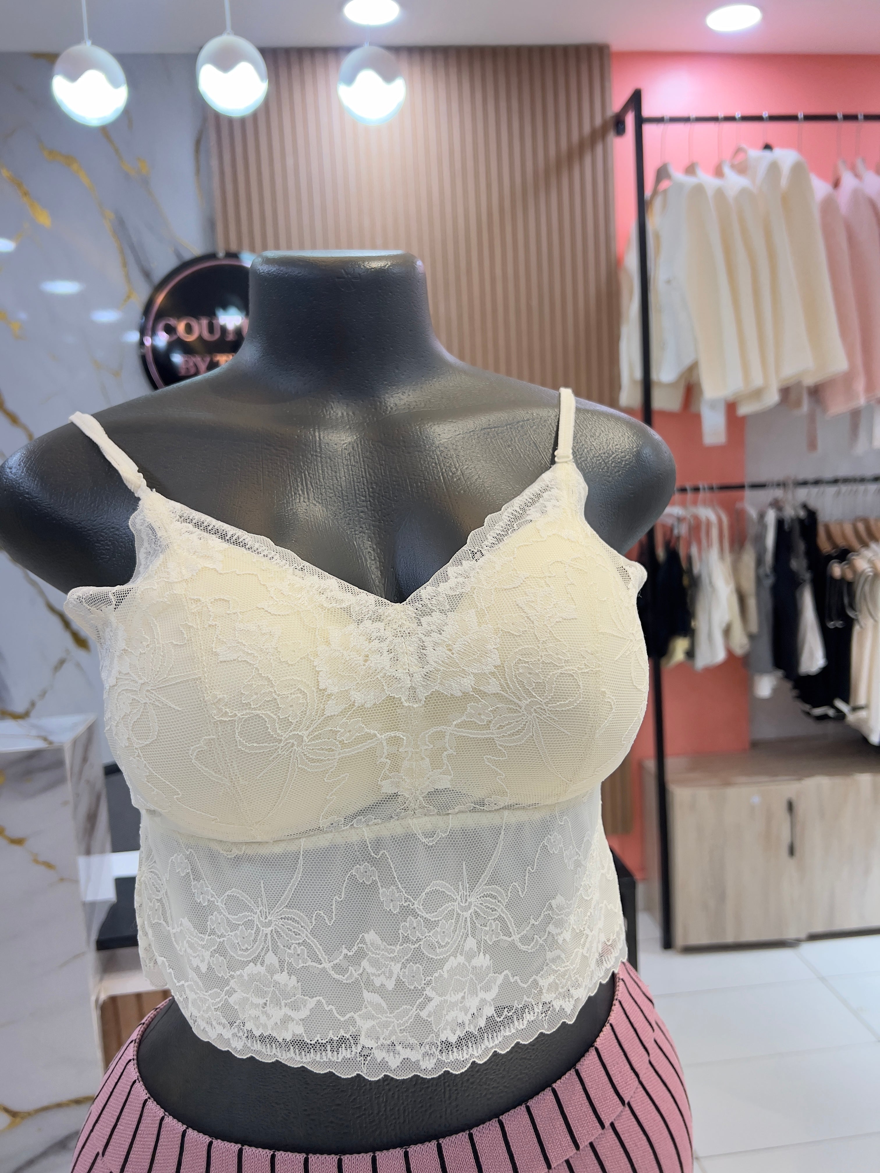 Bust Support Crop Top