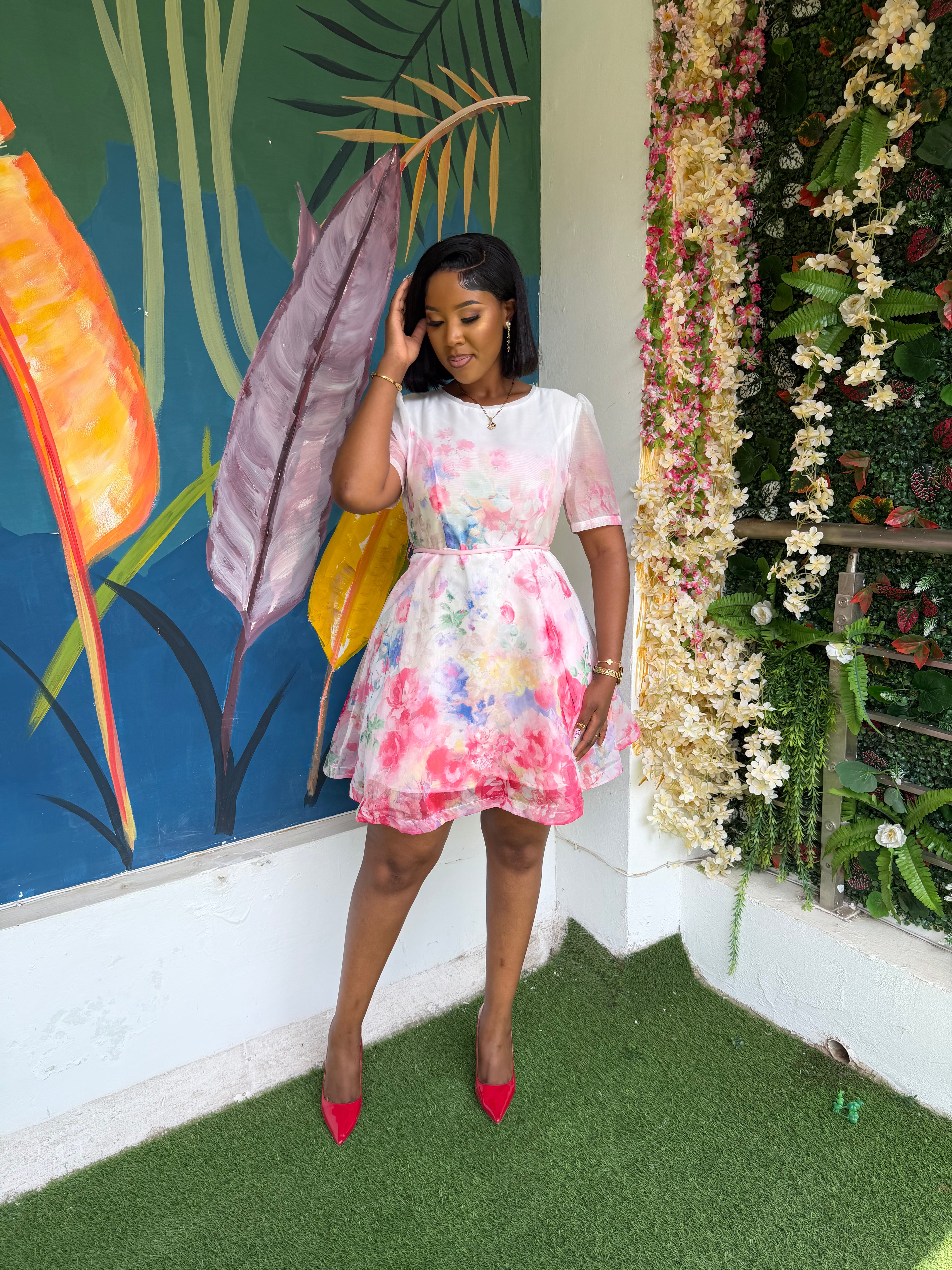 Hot Pink Statement Dress