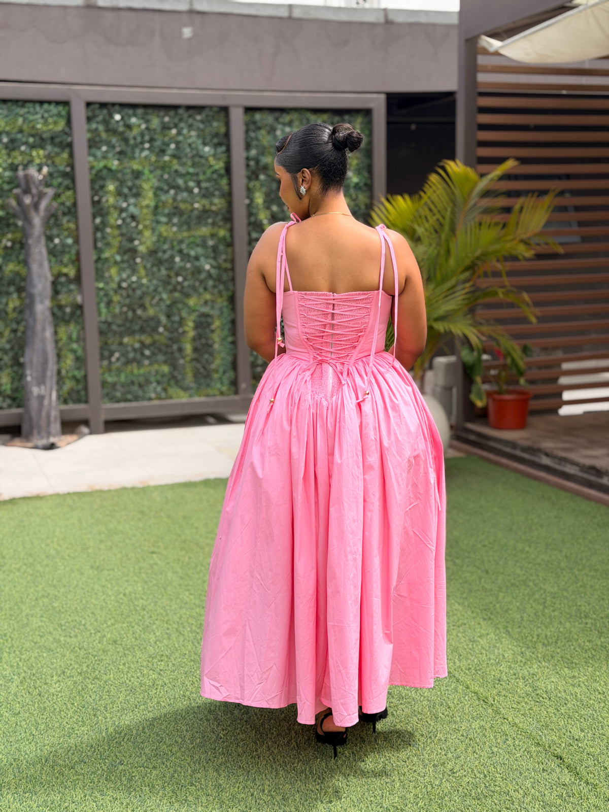 Bubble sleeveless Maxi