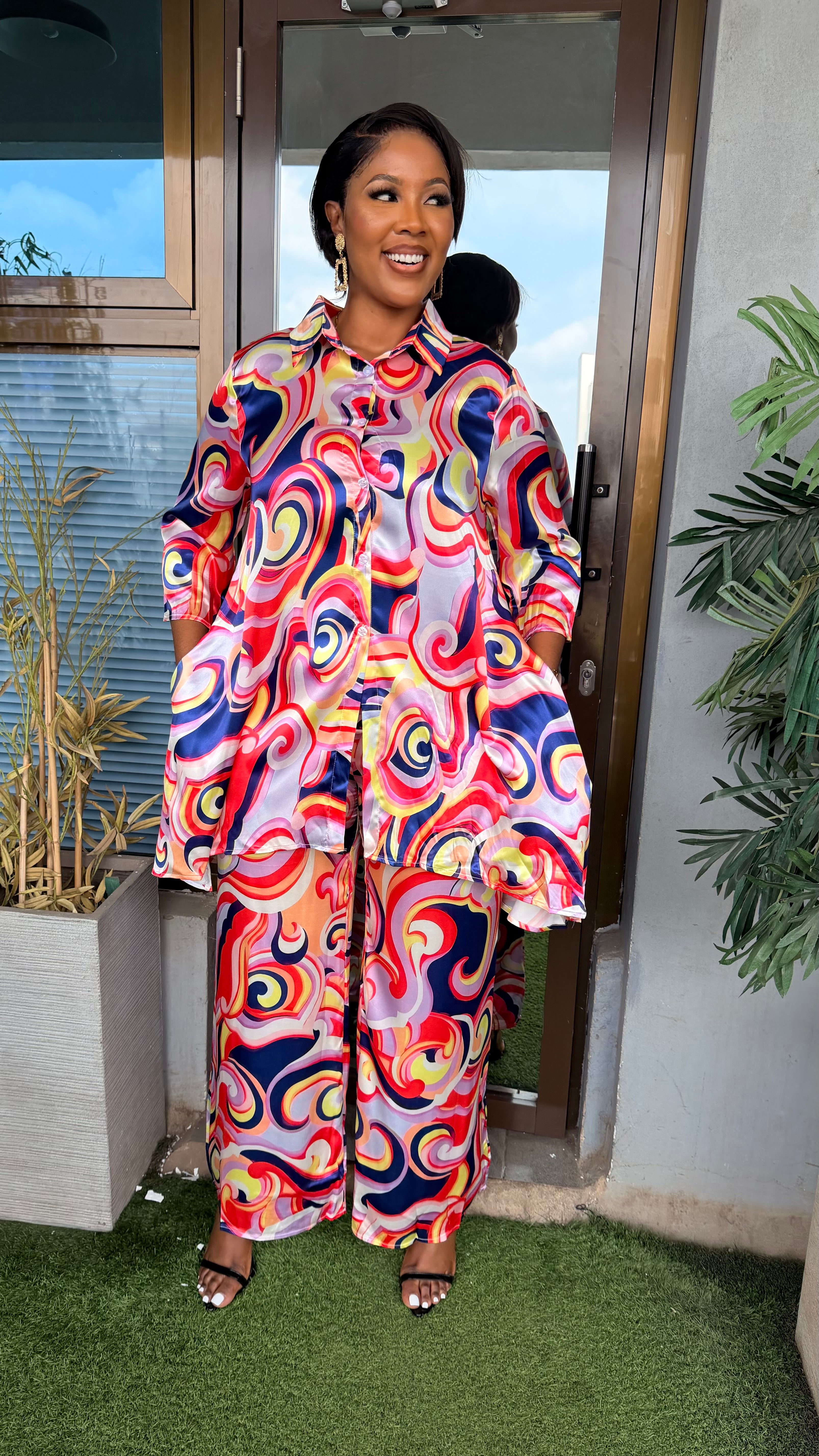 Floral plus size set
