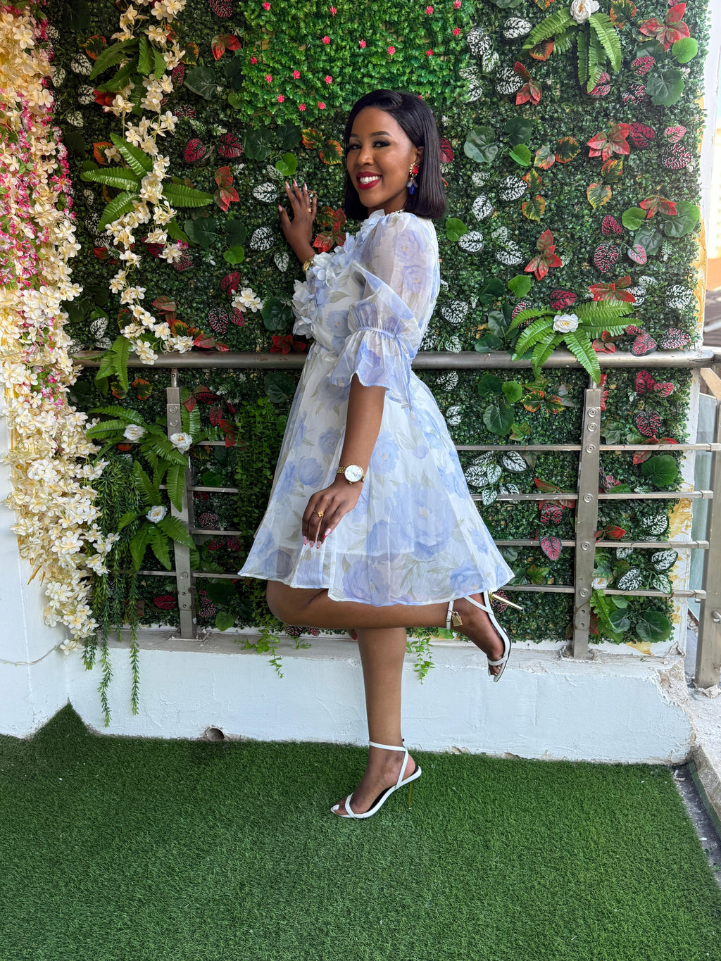 Purple Floral Dress