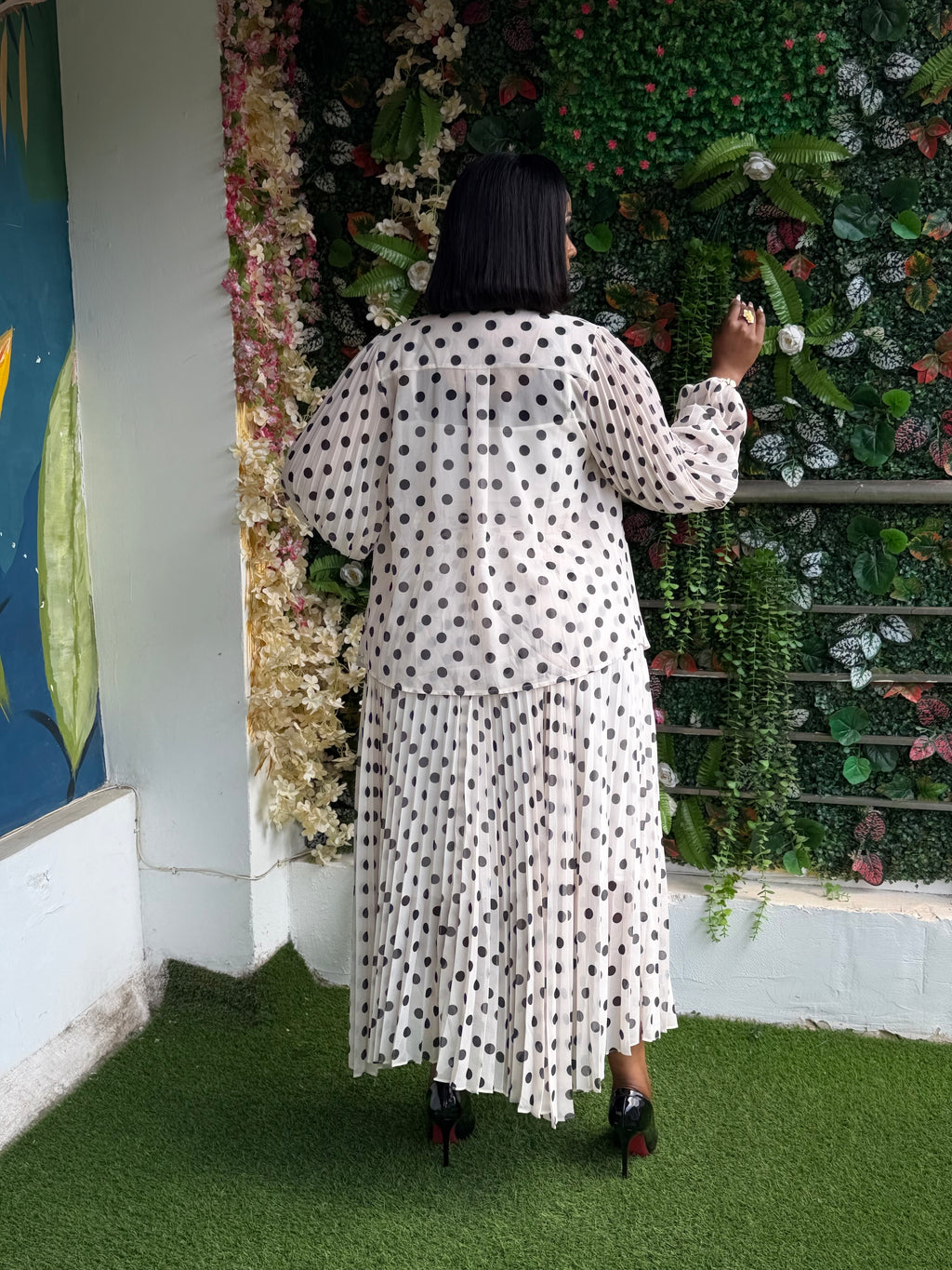Polka Dot Maxi Skirt