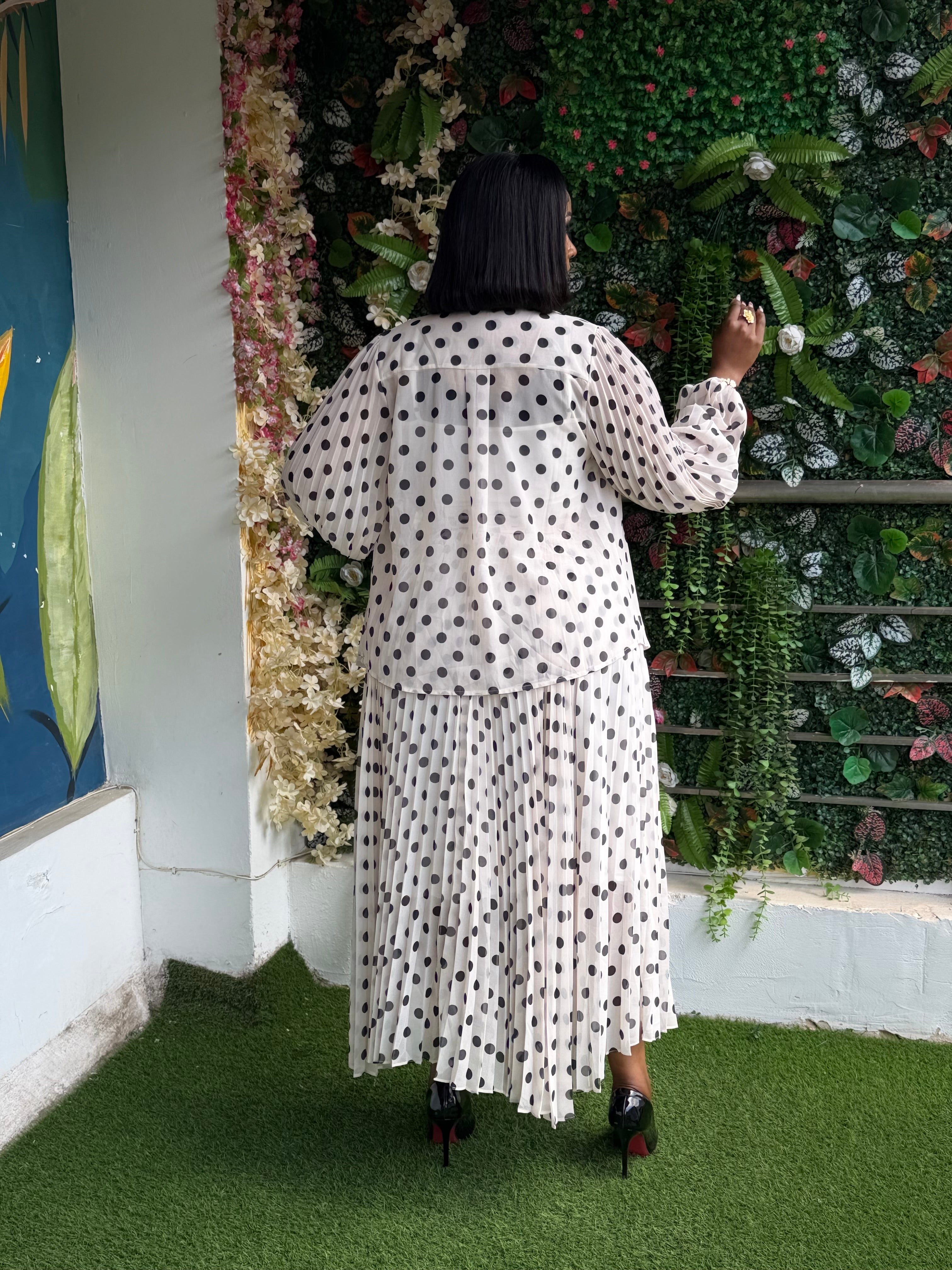 Polka Dot Maxi Skirt