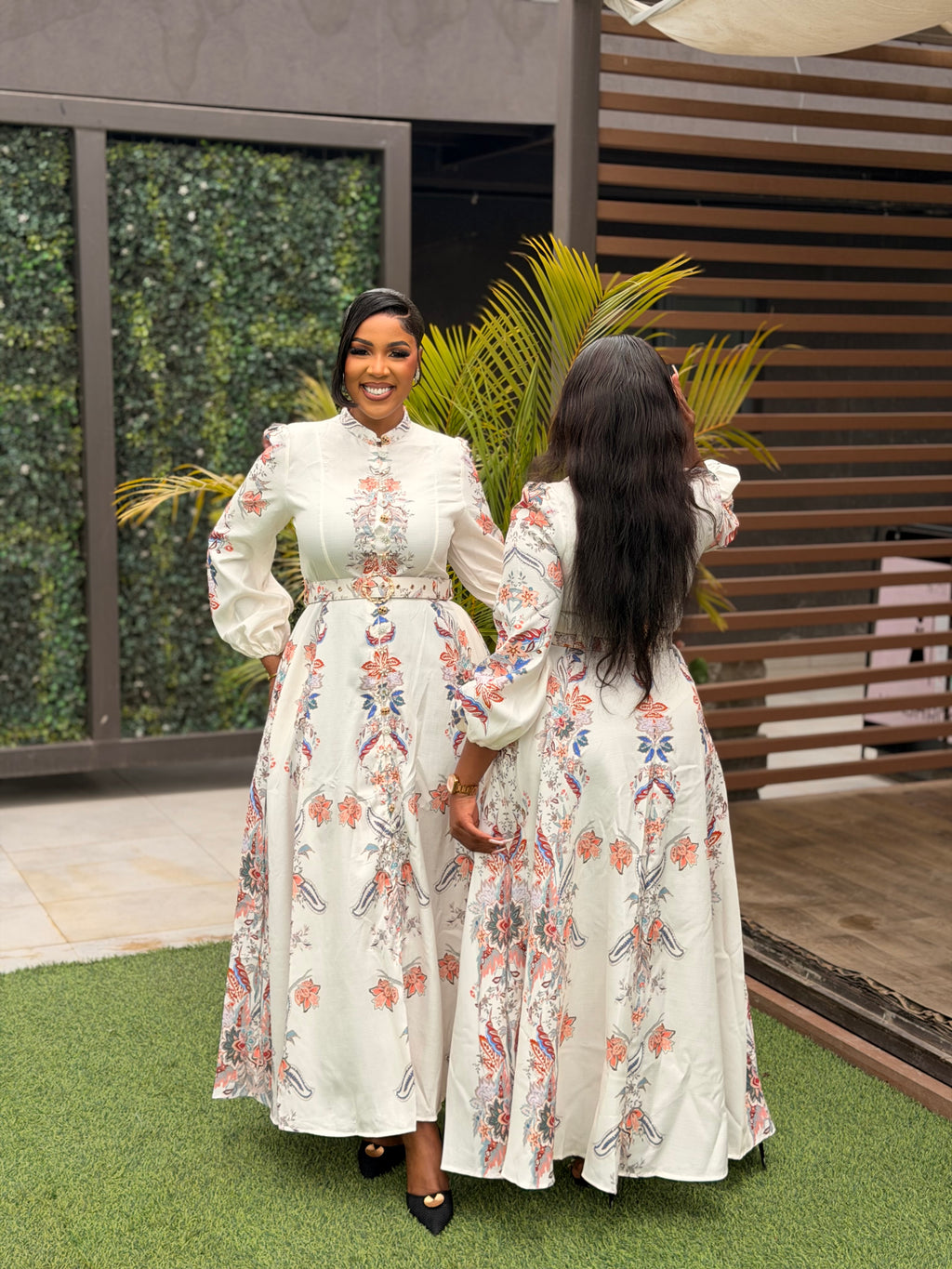 Floral Panel Maxi dress