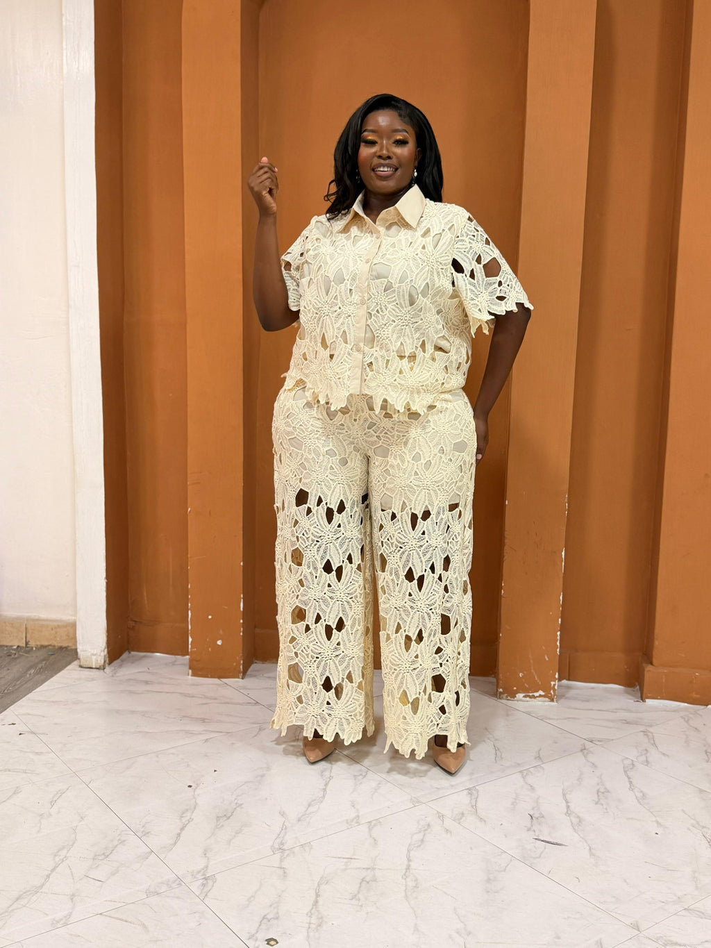 Lace Trouser Ensemble