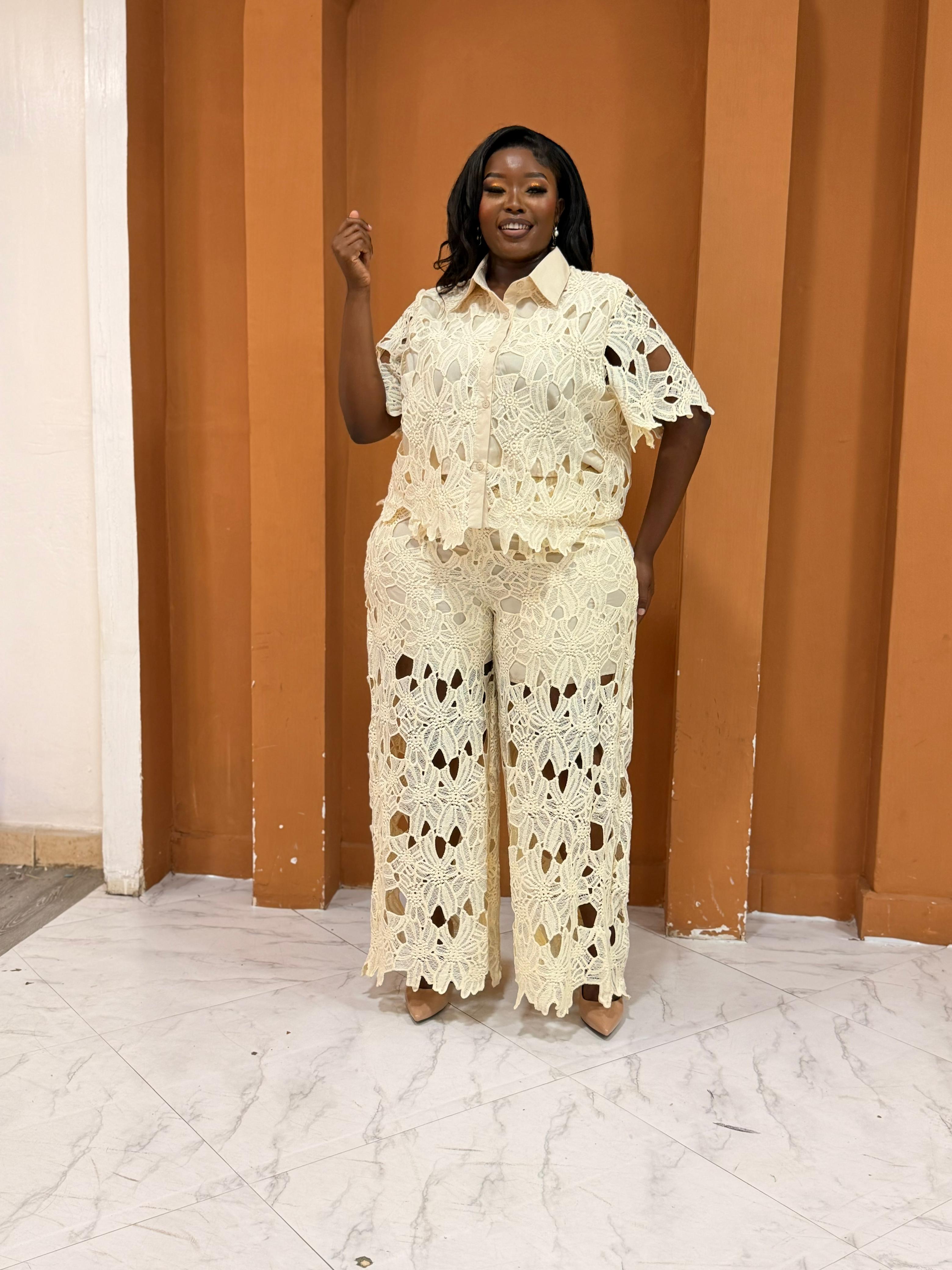 Lace Trouser Ensemble