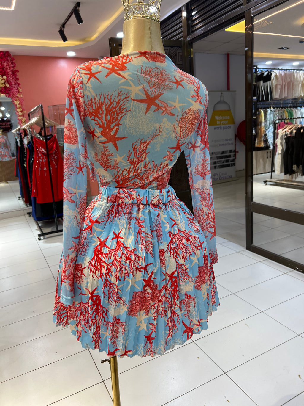 Floral Maxi Skirt Ensemble
