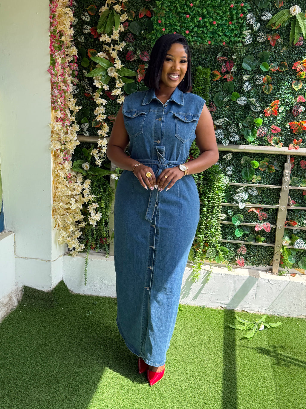Denim Maxi Dress