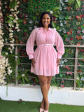 Belted Chiffon Blouse
