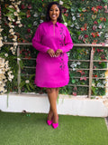 Zipity chiffon dress