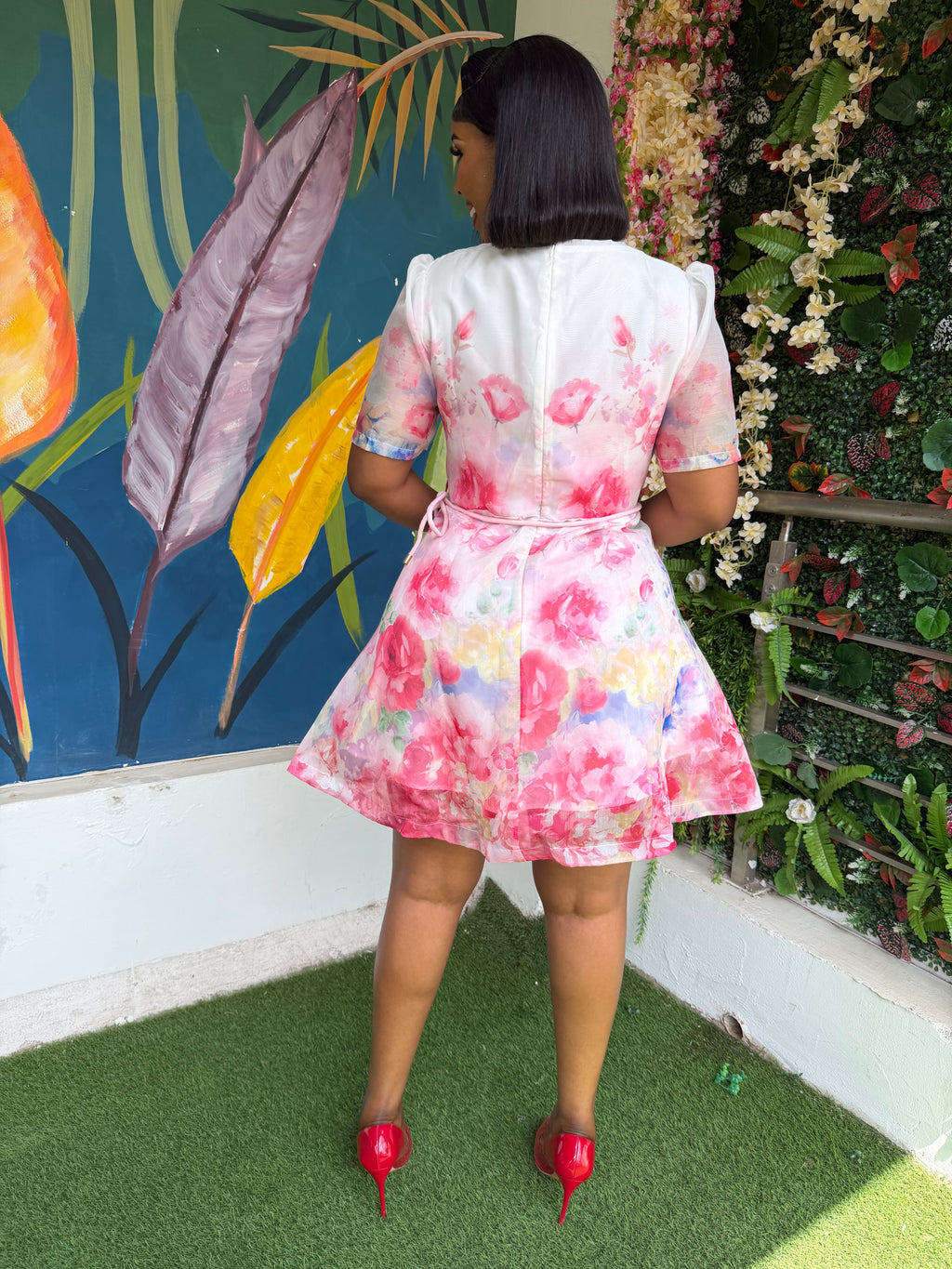 Hot Pink Statement Dress