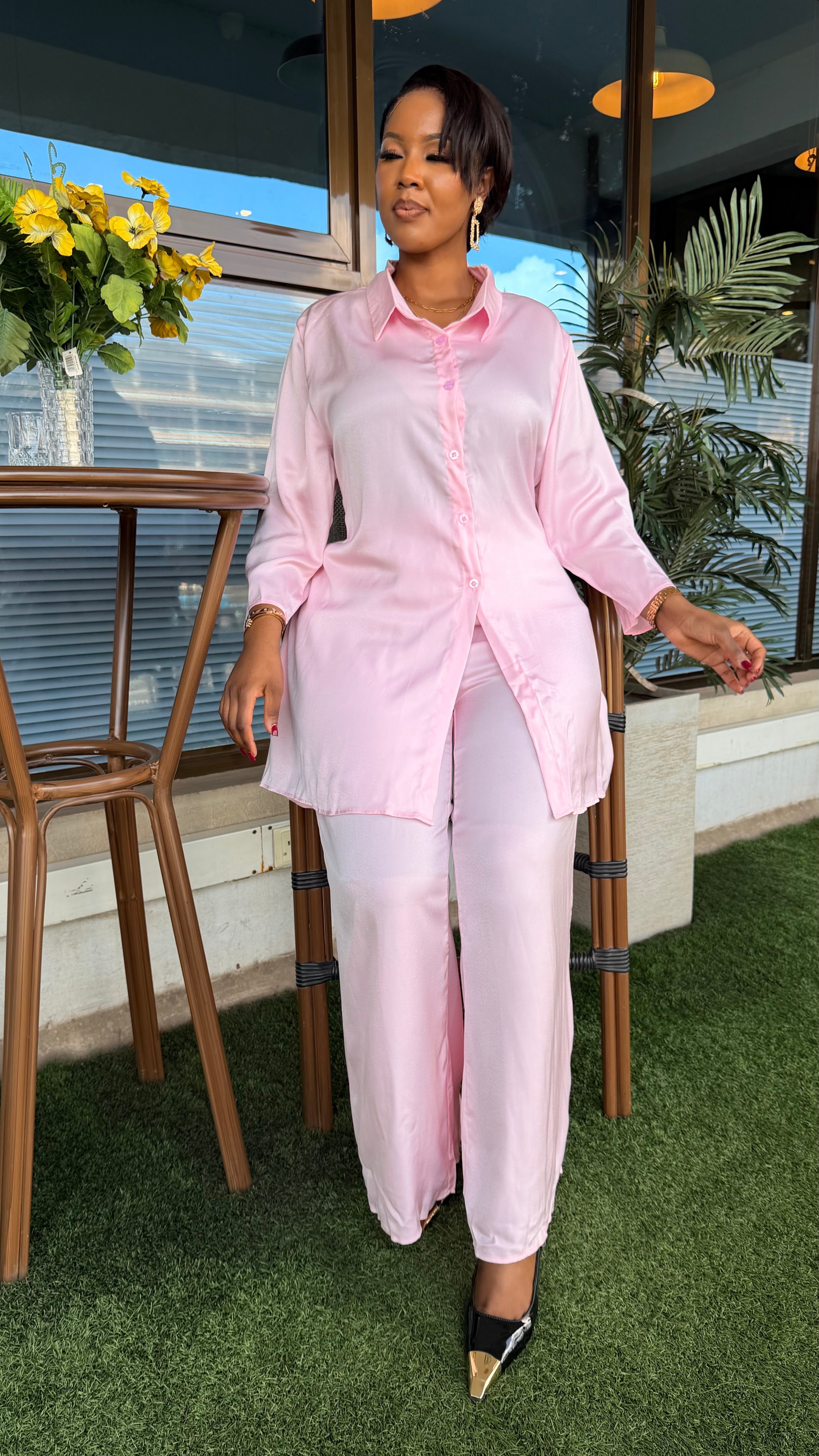 Plus size plain set