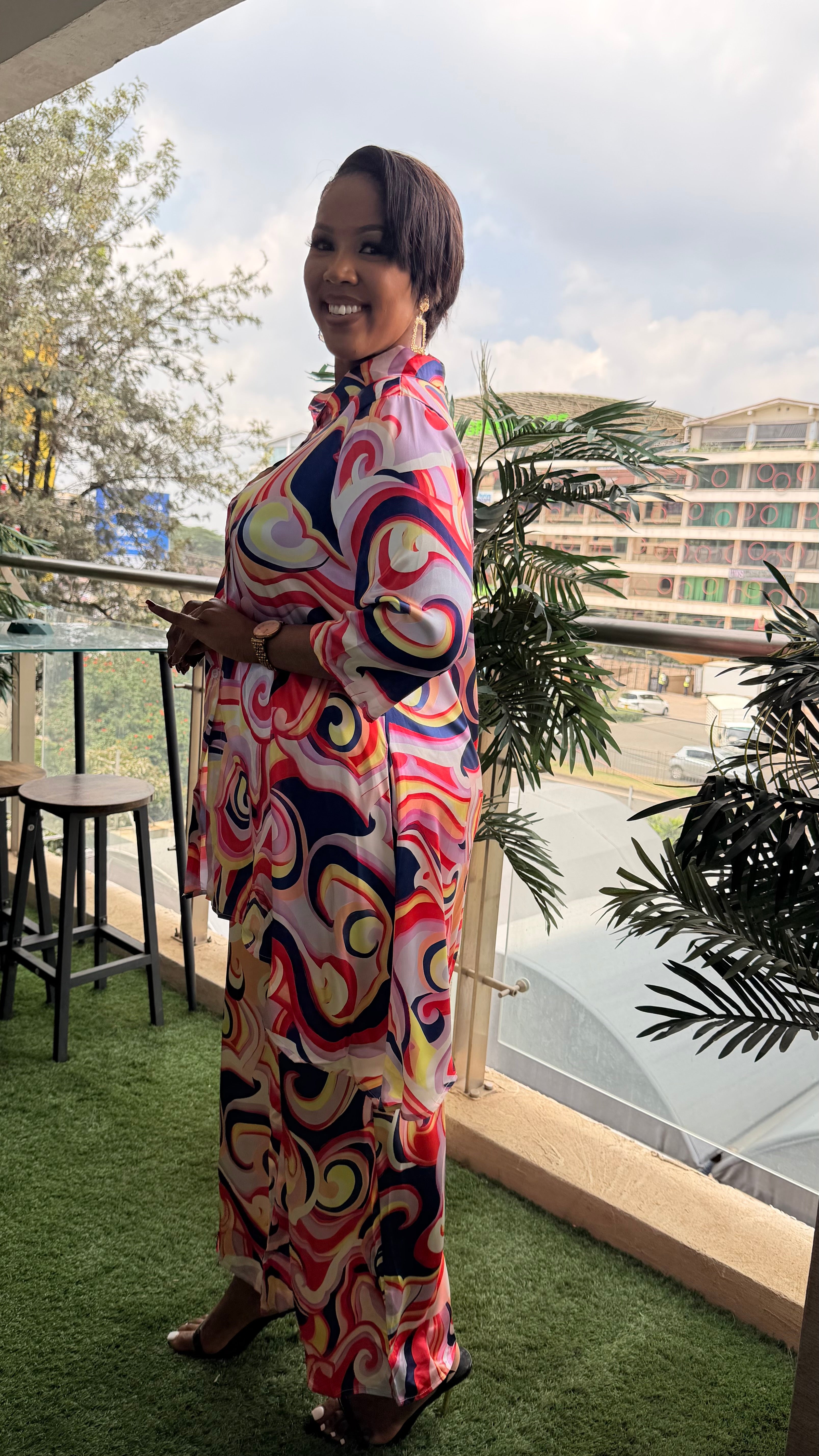 Floral plus size set