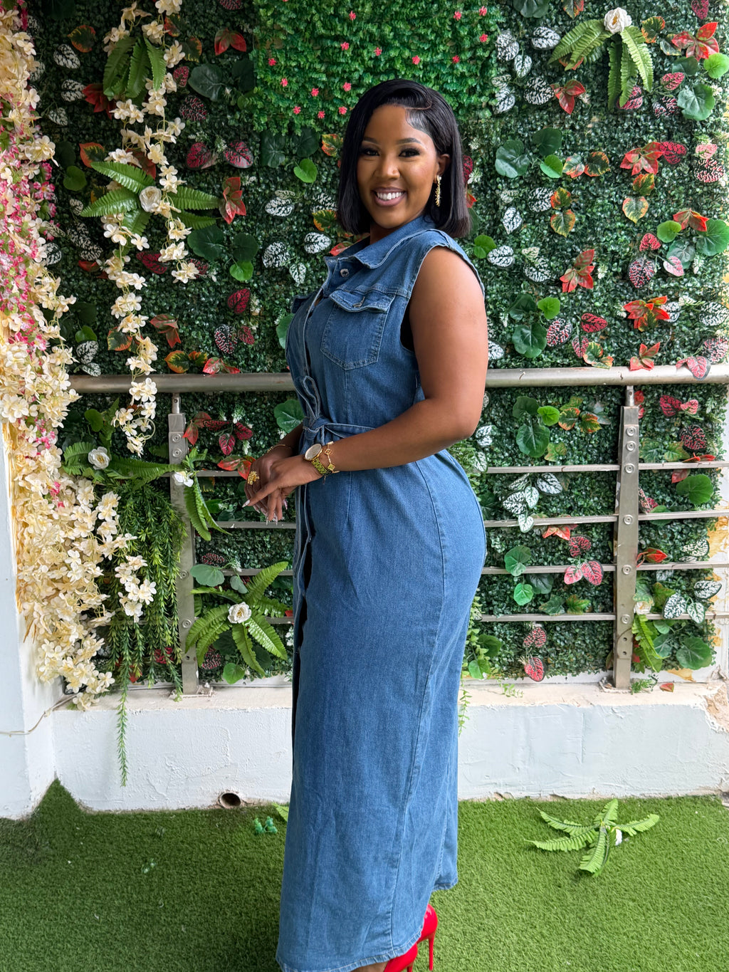 Denim Maxi Dress