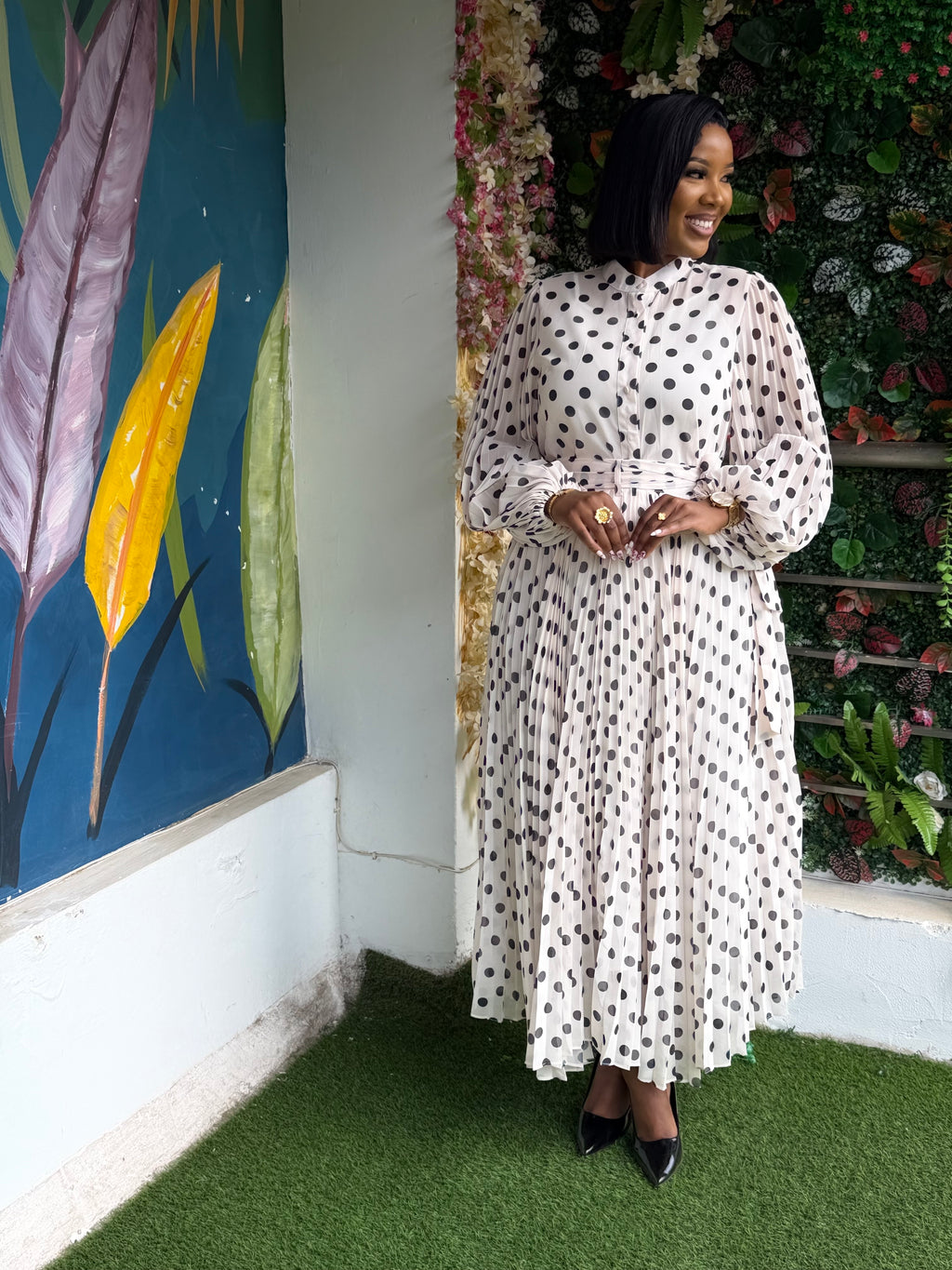 Polka Dot Maxi Skirt