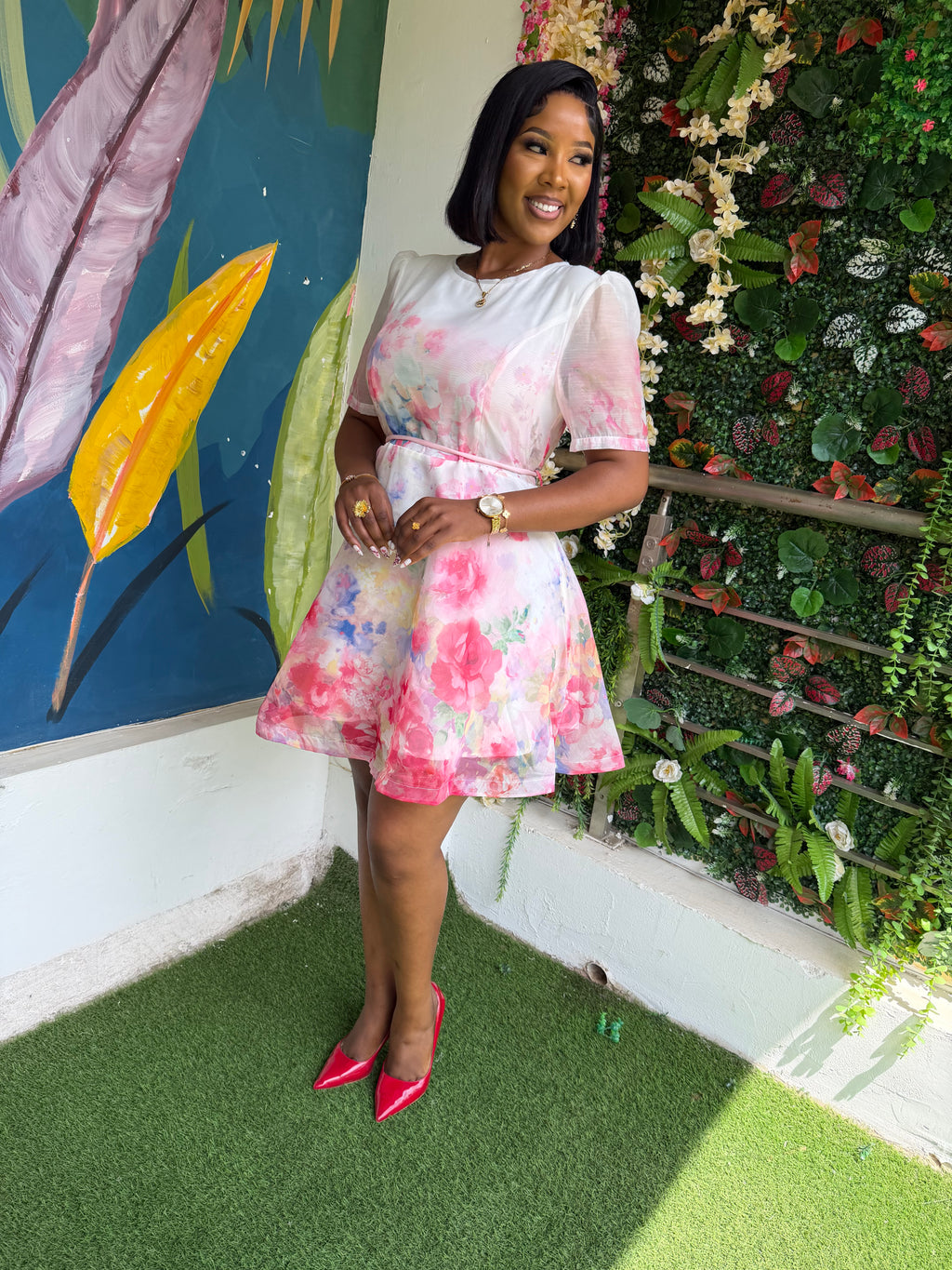 Hot Pink Statement Dress