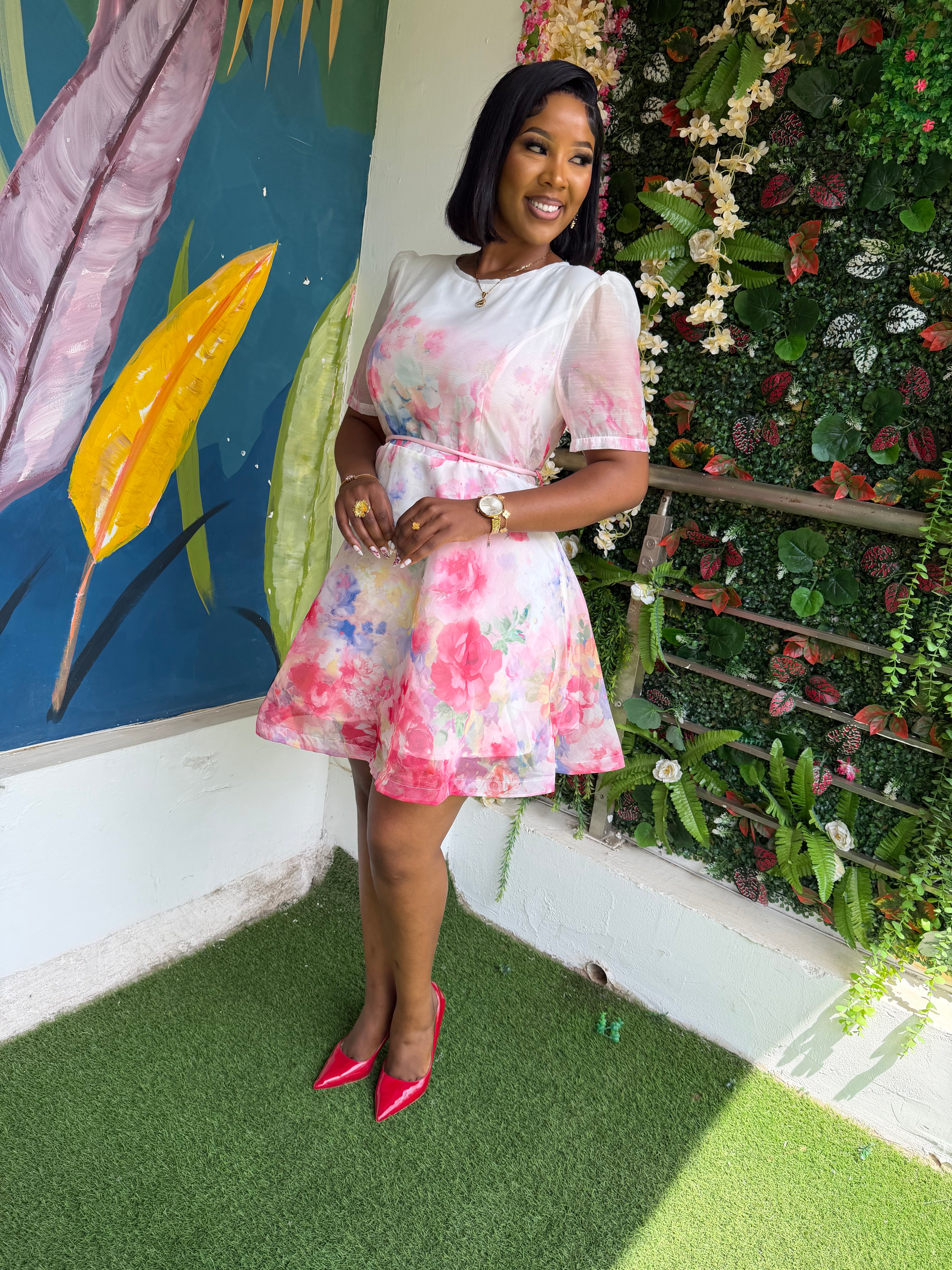 Hot Pink Statement Dress