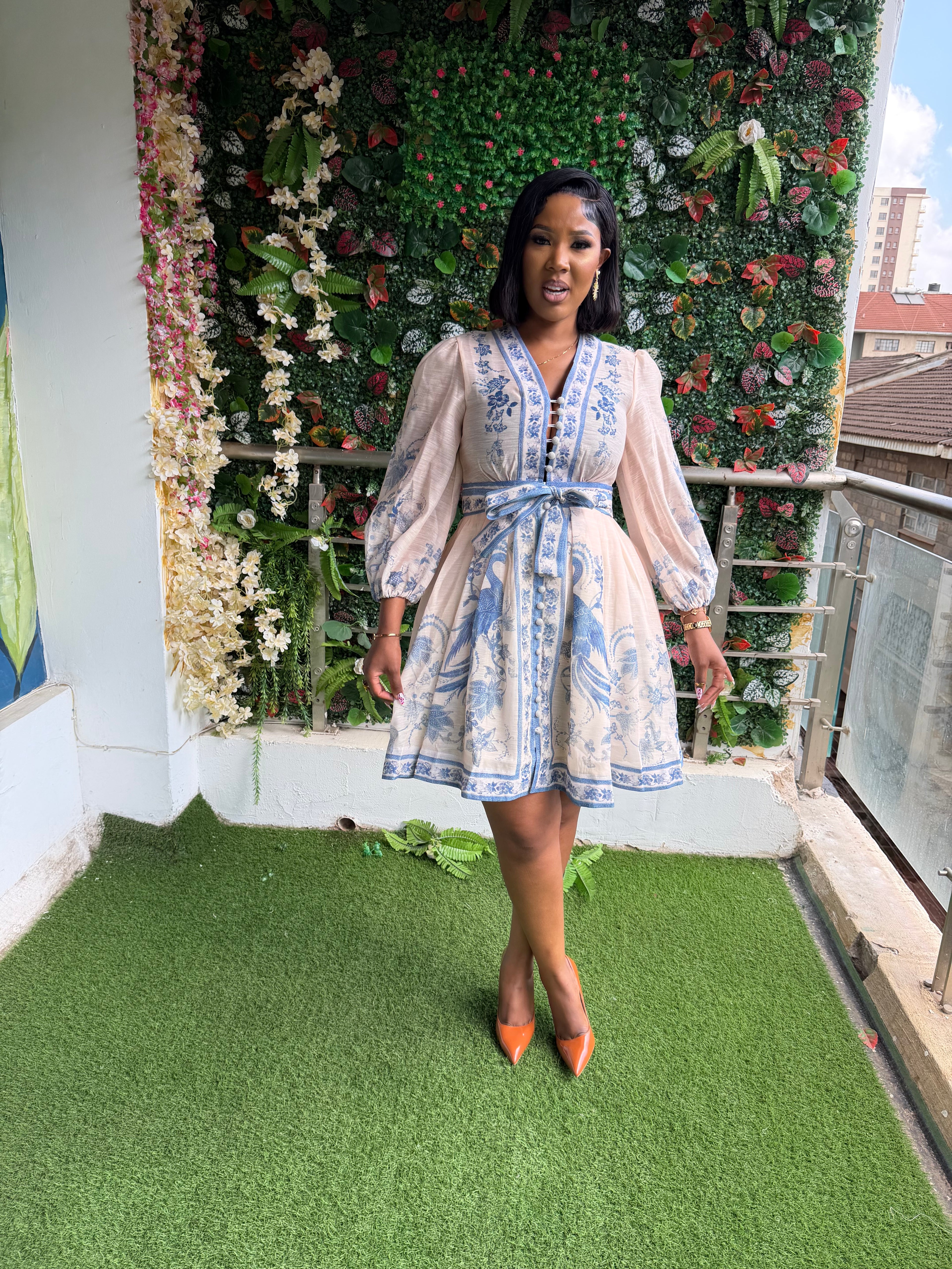 Bold Button Down Dress