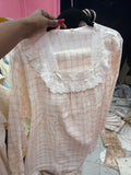 Orange checked