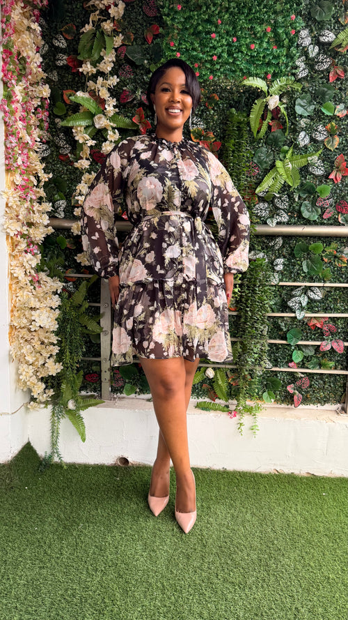 Camella 2pc chiffon dress