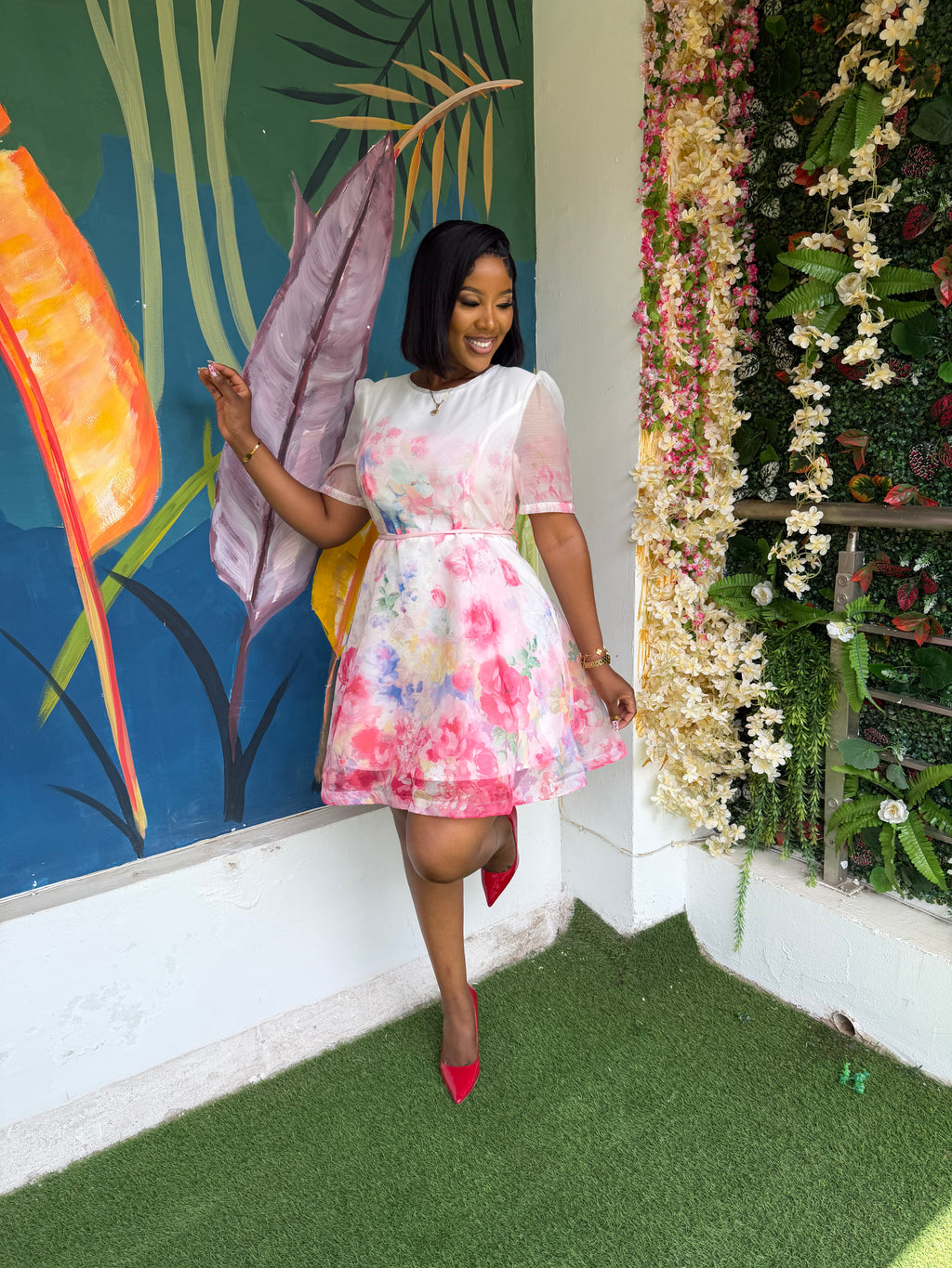 Hot Pink Statement Dress