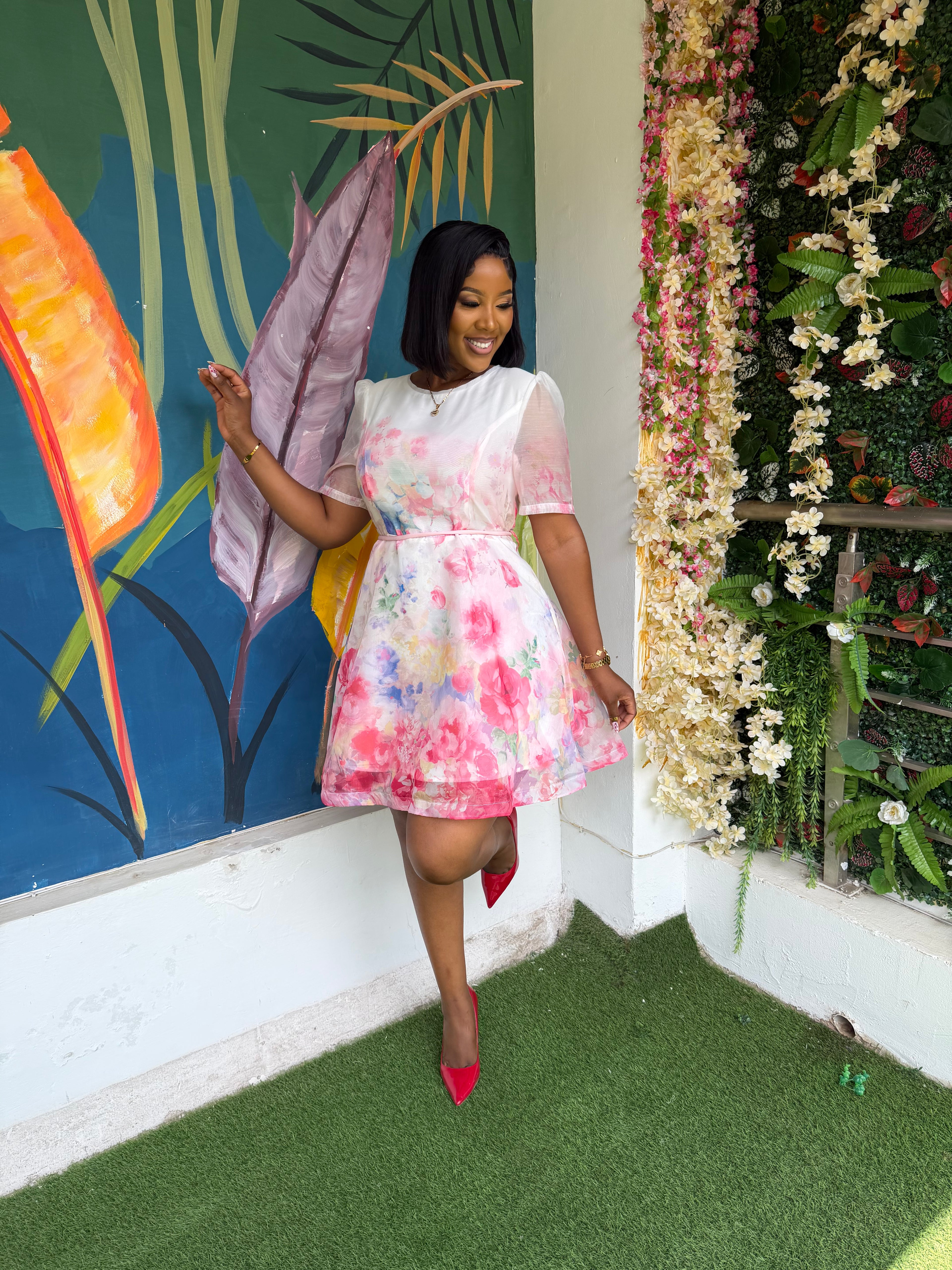 Hot Pink Statement Dress
