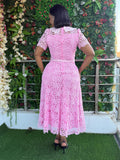Ivory Lace Midi Dress