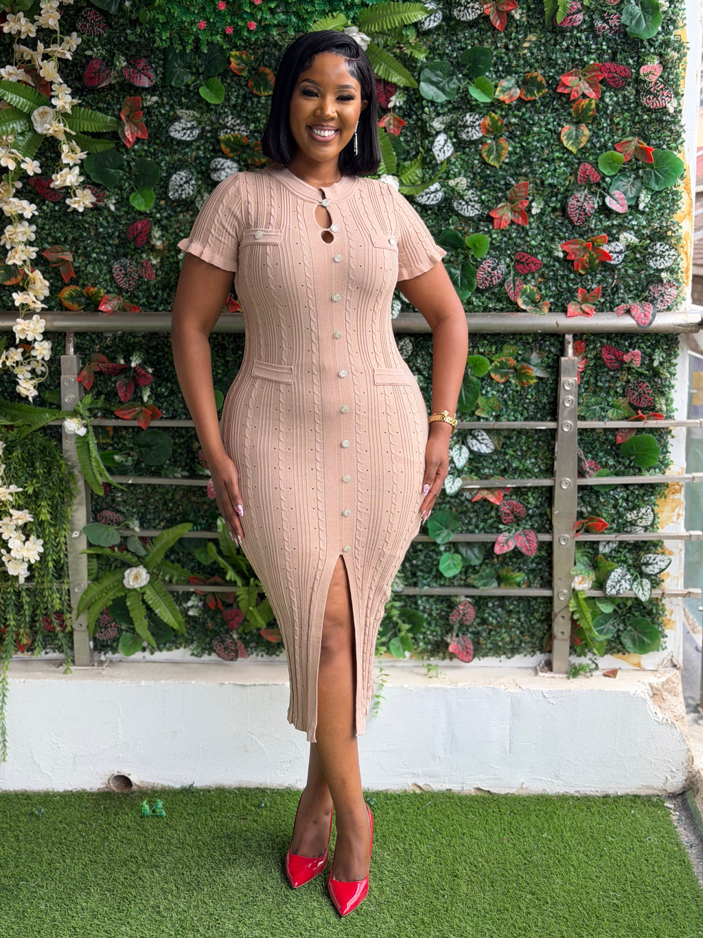 Nude Knit Dress