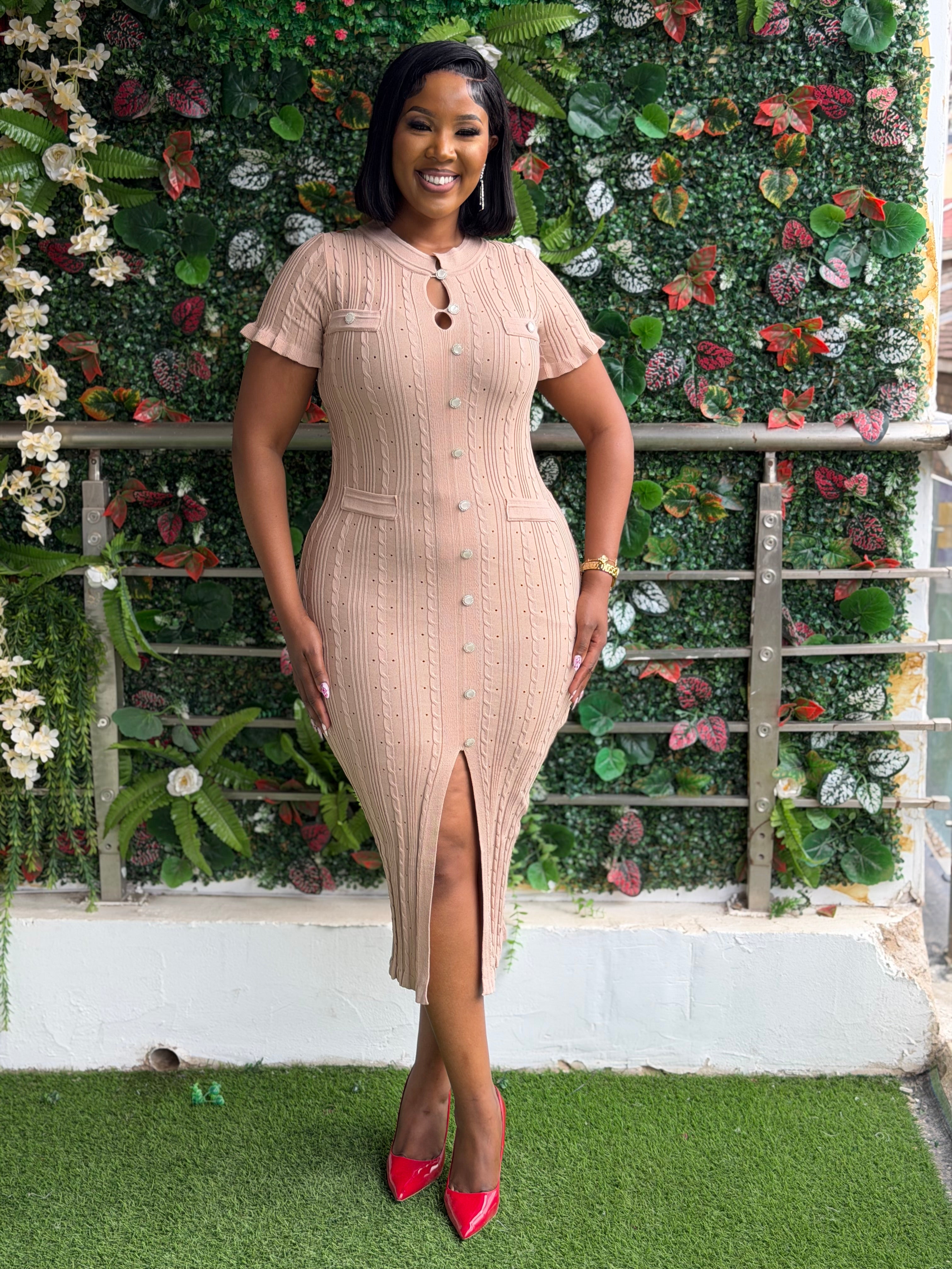 Nude Knit Dress