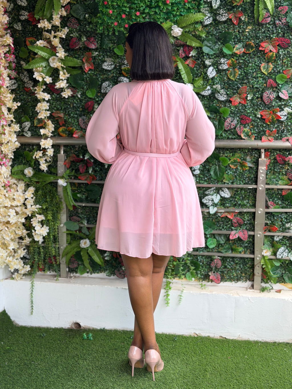 Belted Chiffon Blouse