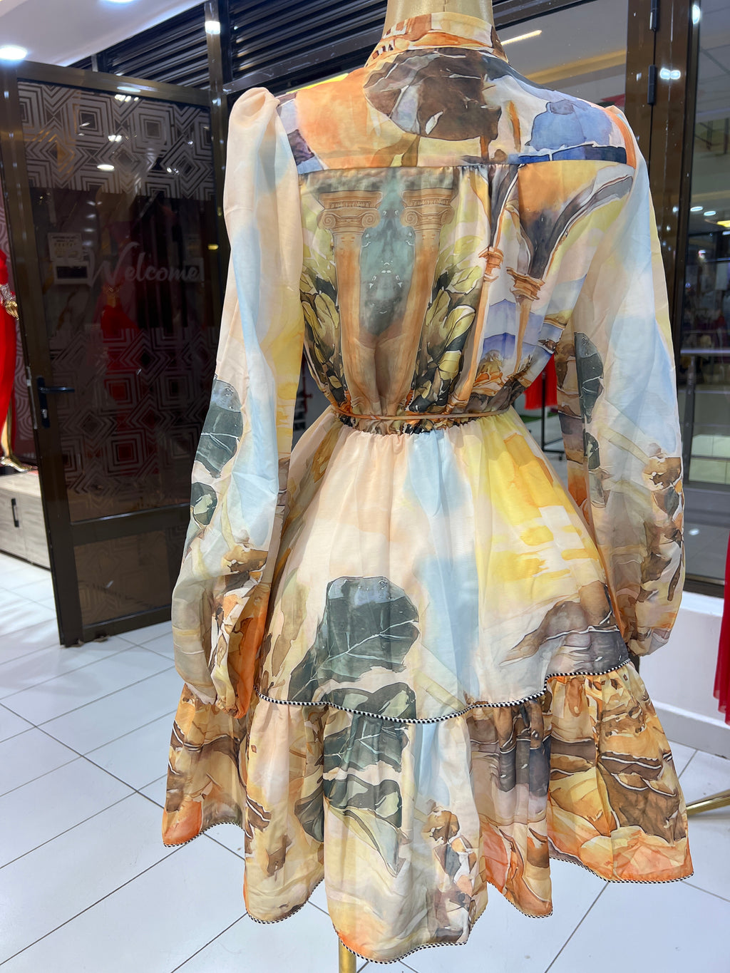 Gold floral