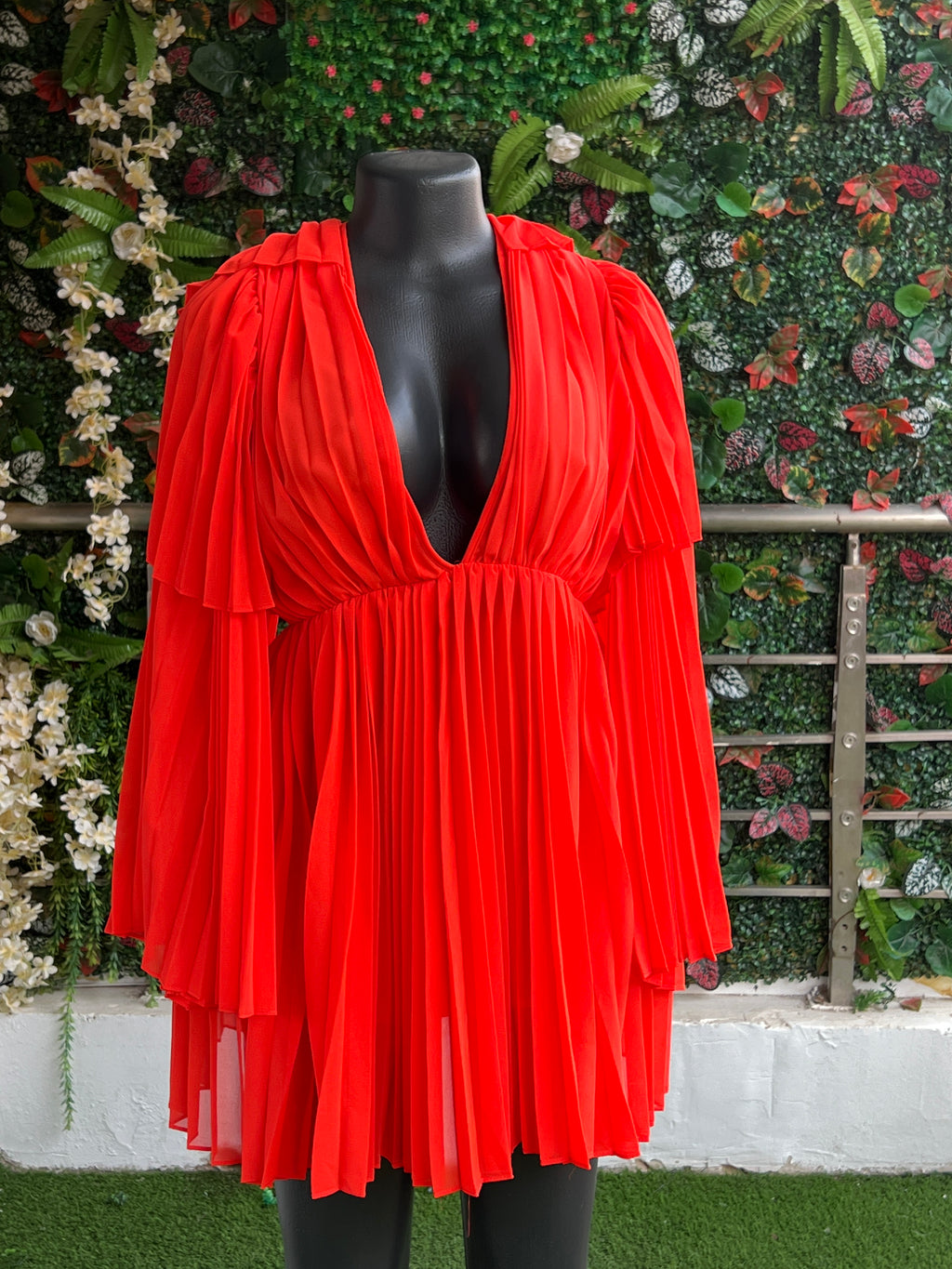 Orange scatter dress