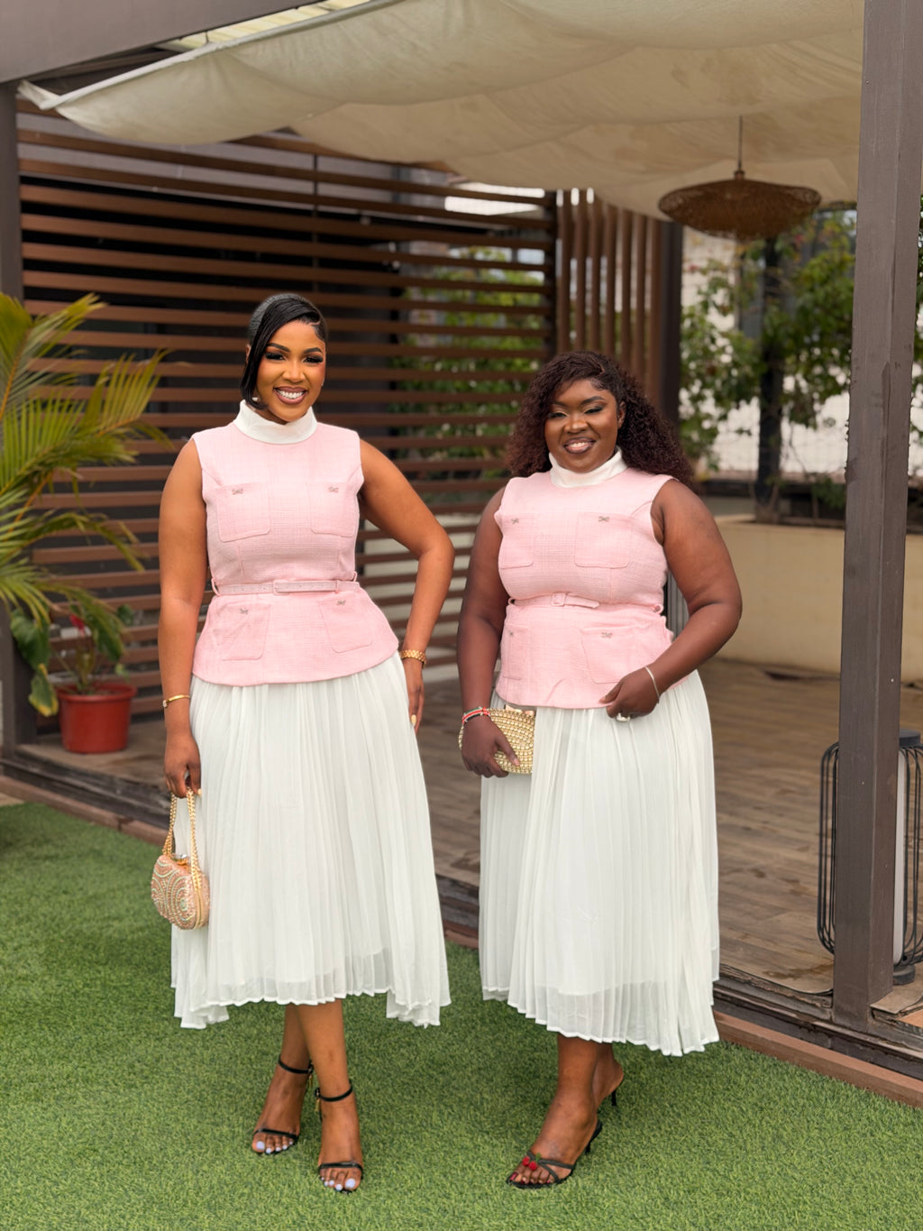 Tweed Maxi pleats